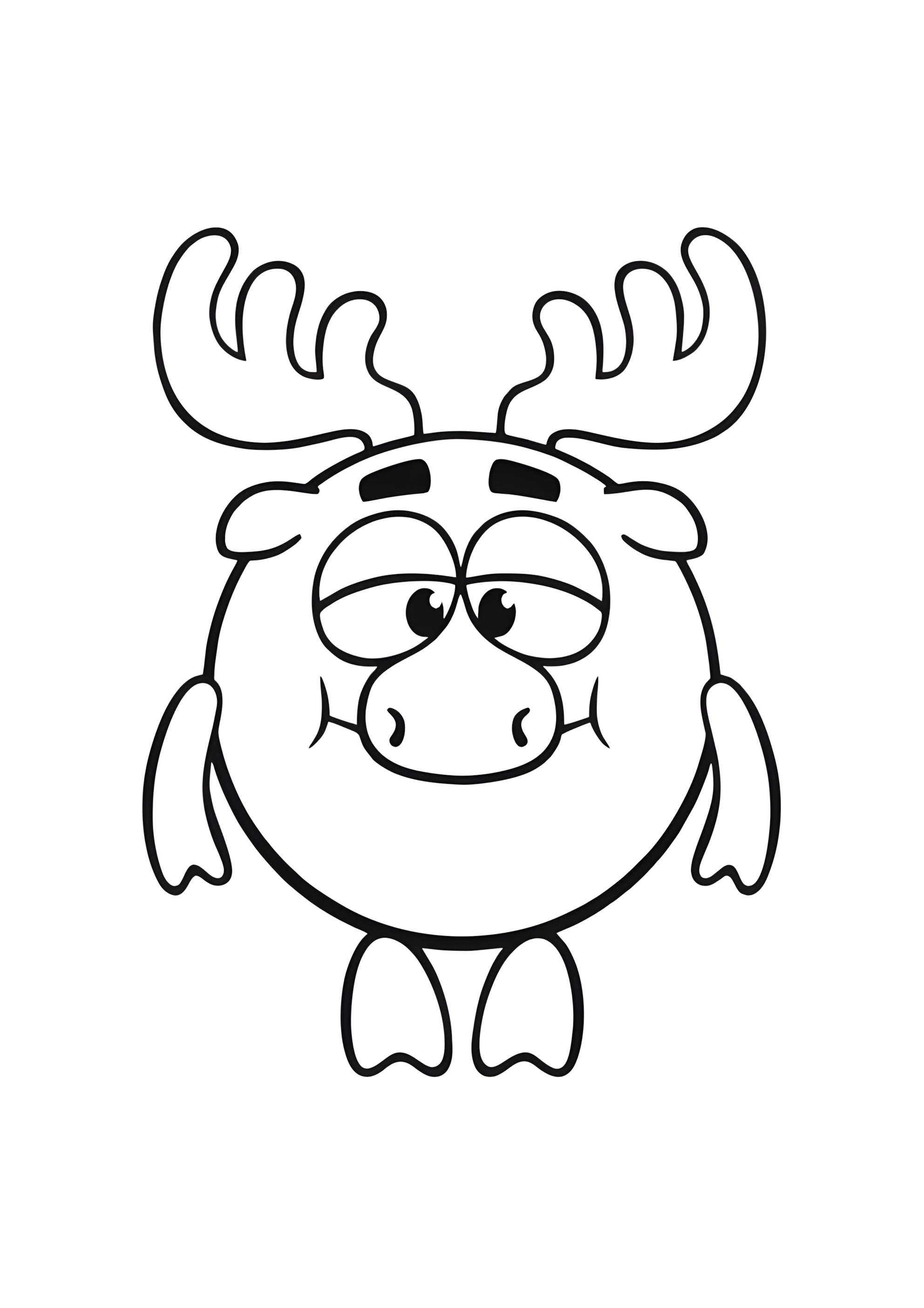 Раскраска Милый Лосяш