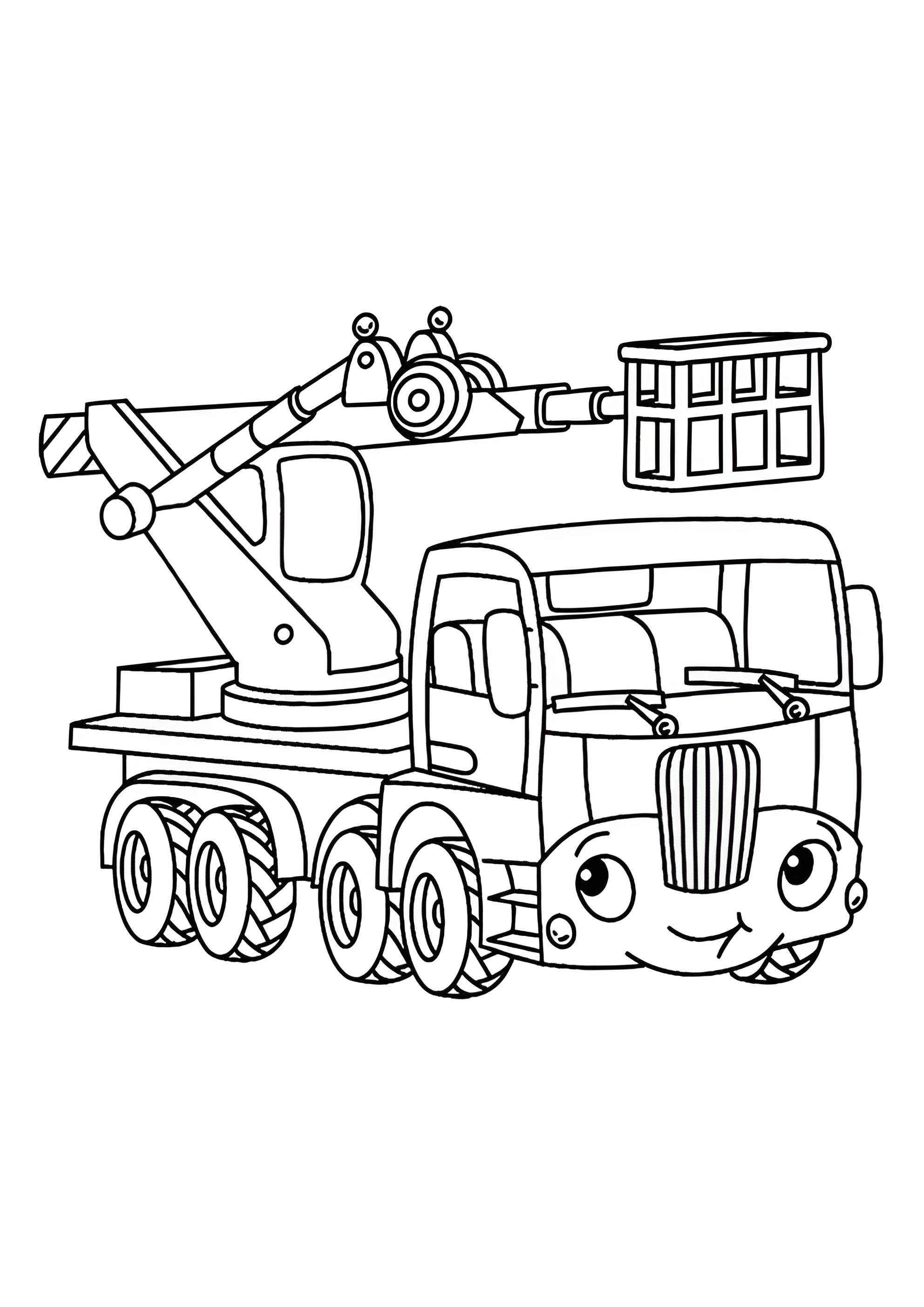 Раскраска Милый подъёмник