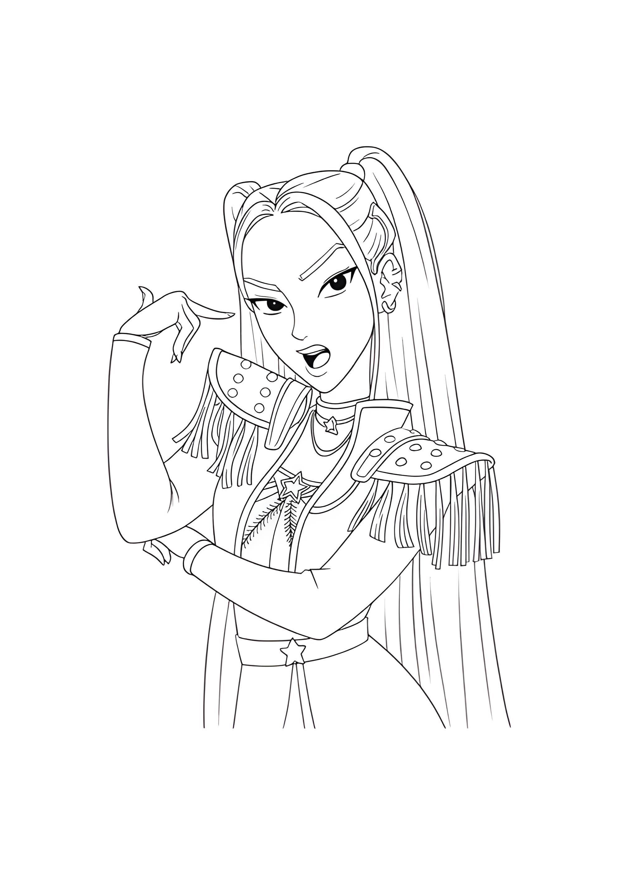 Раскраска Мира из Хантрикс