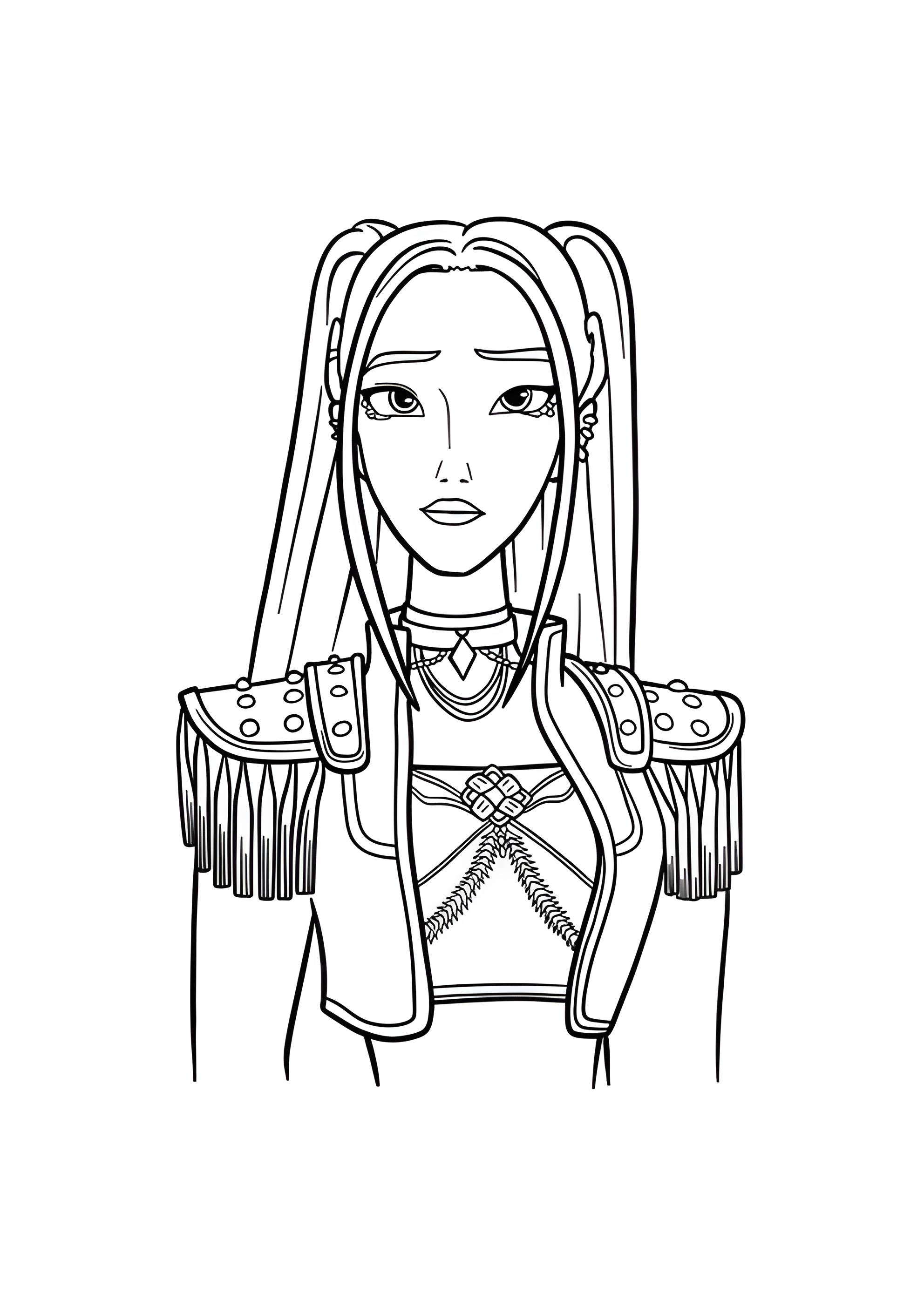 Раскраска Мира из охотниц на демонов