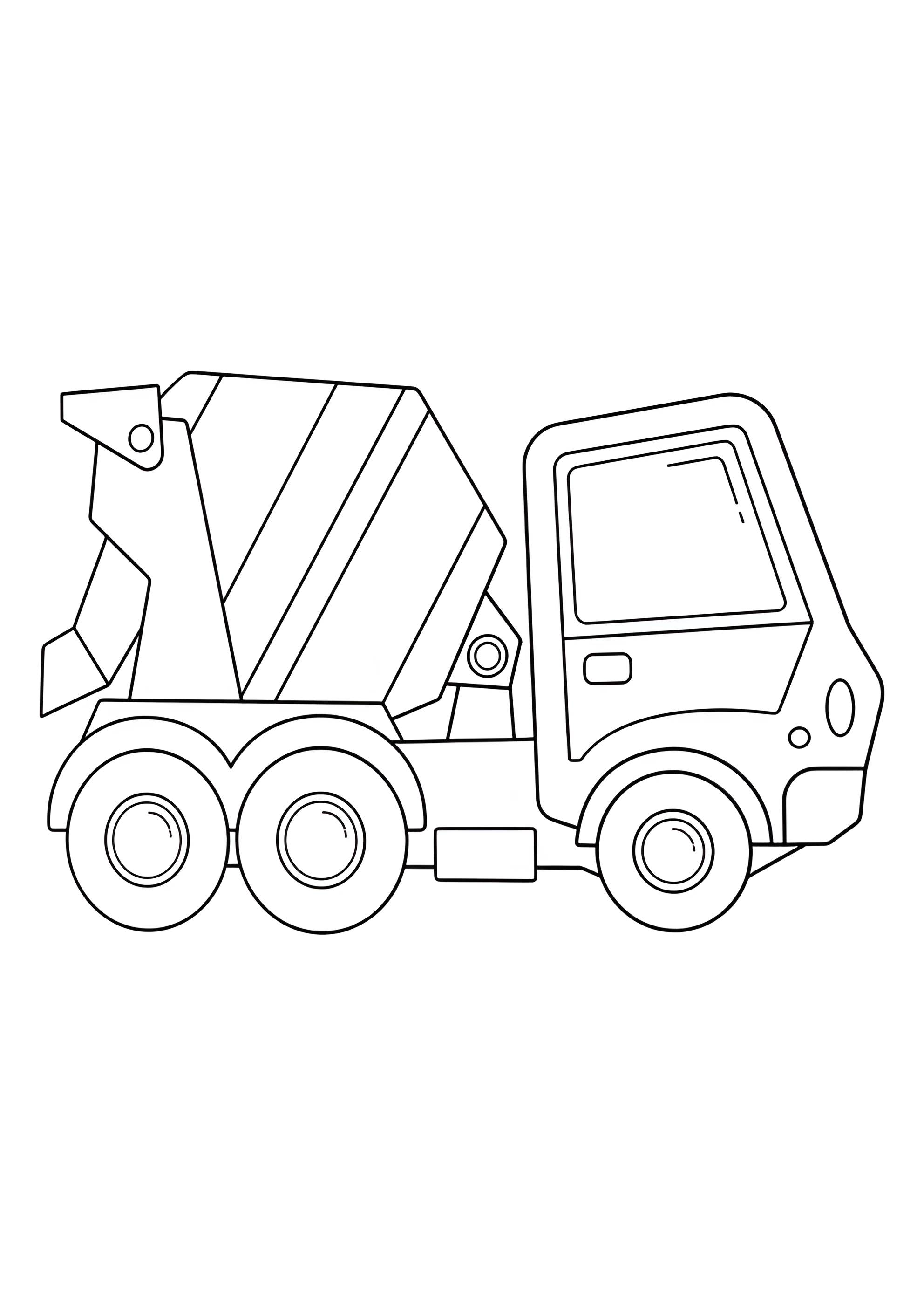 Раскраска Модель бетономешалки