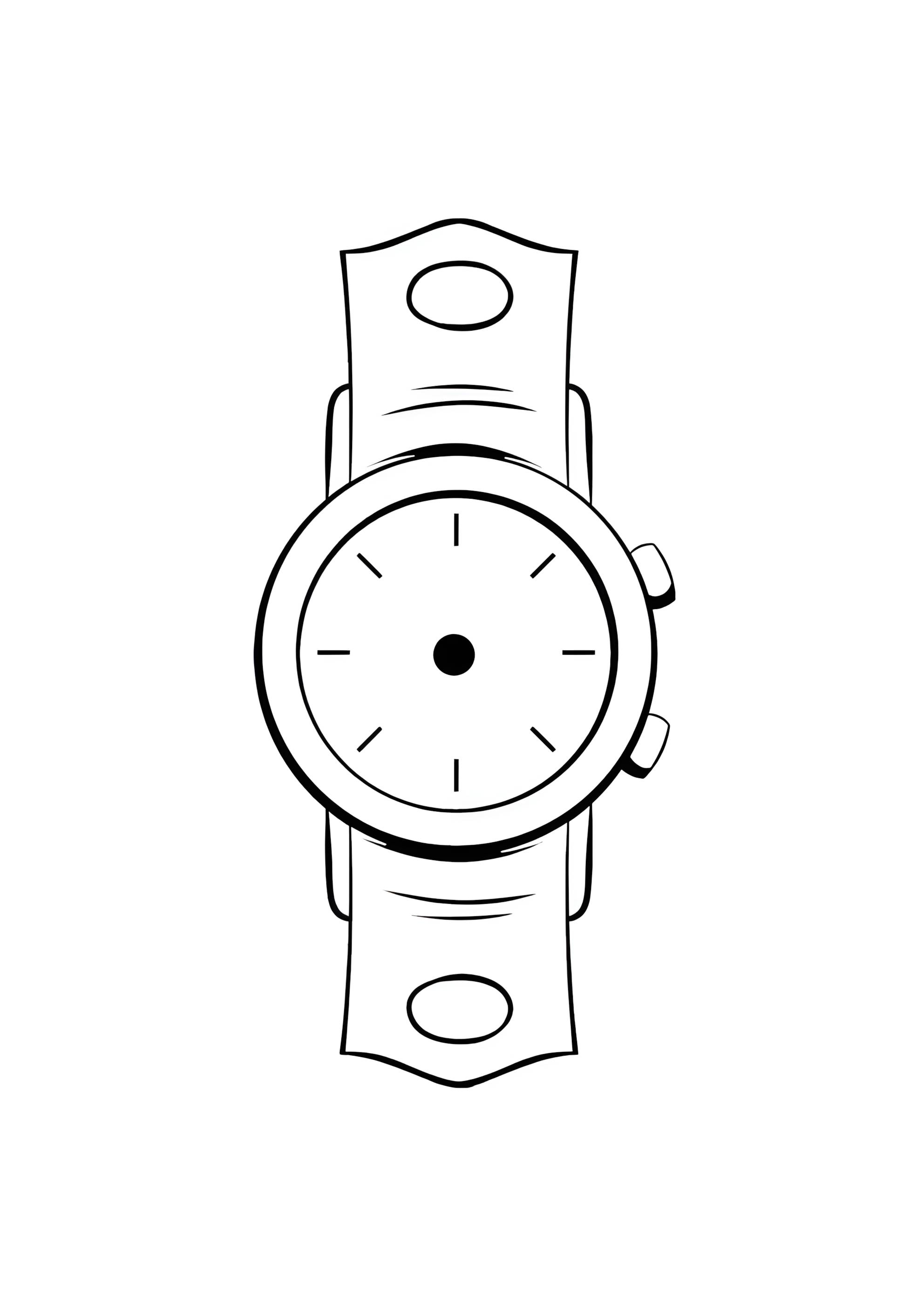 Раскраска Наручные часы без стрелки