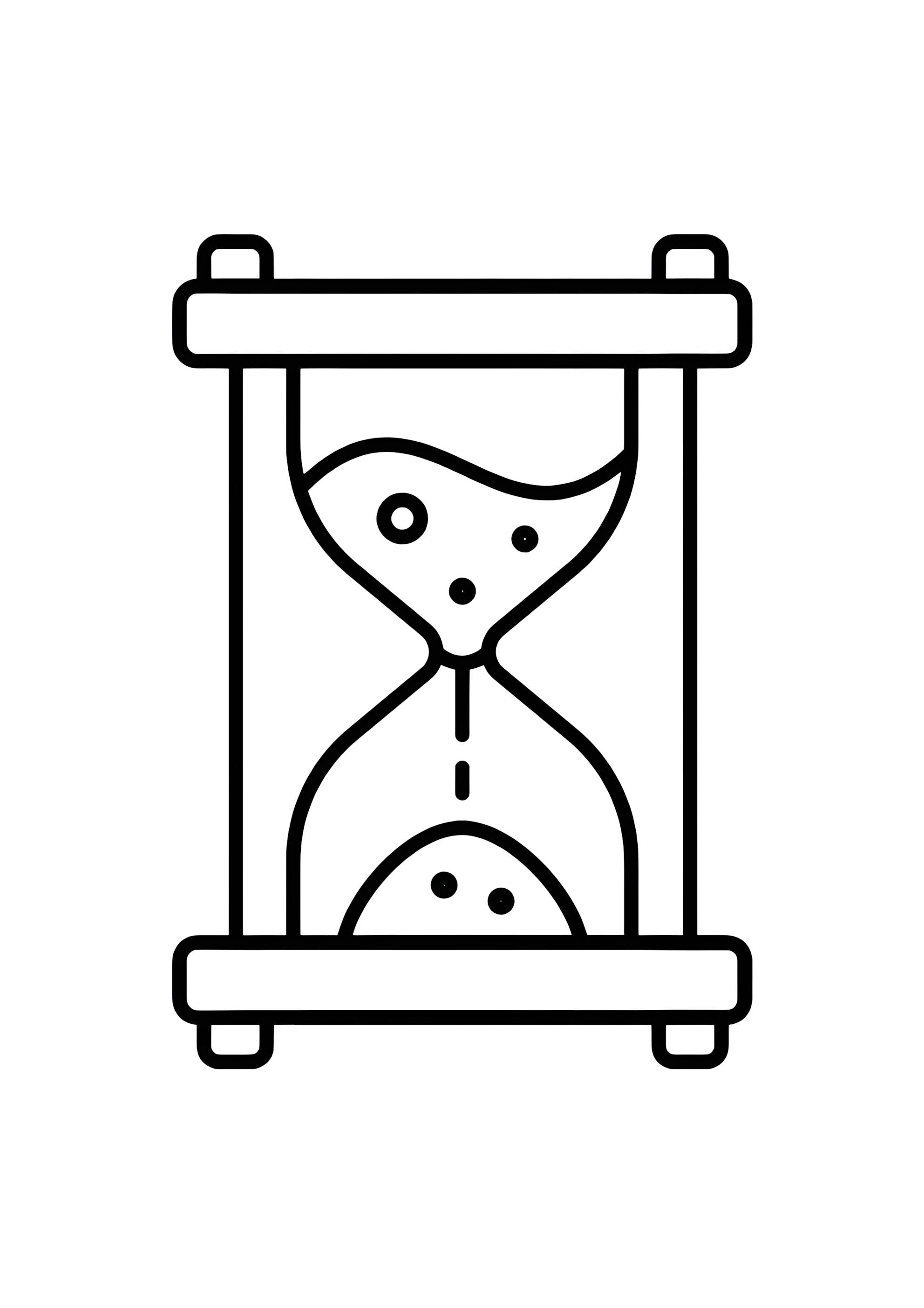 Раскраска Песочные часы