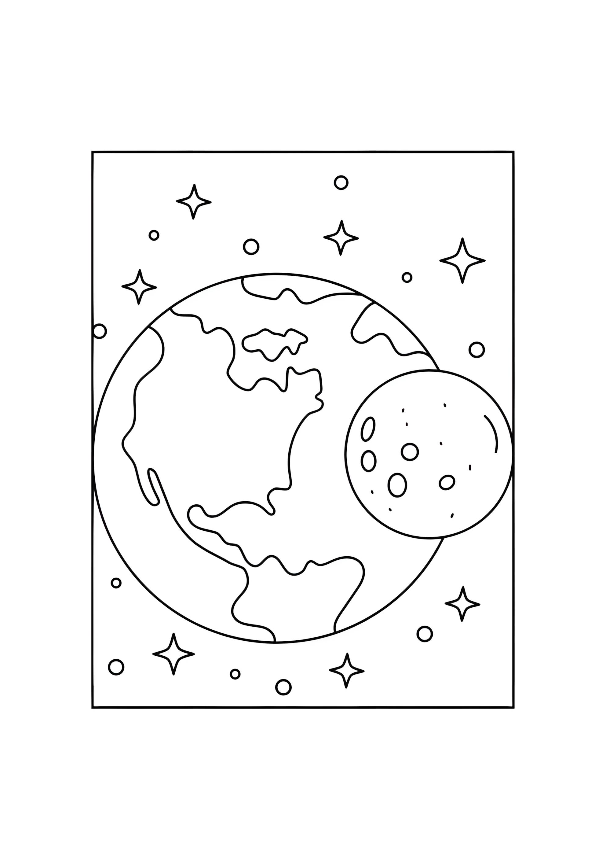 Раскраска Планета Земля