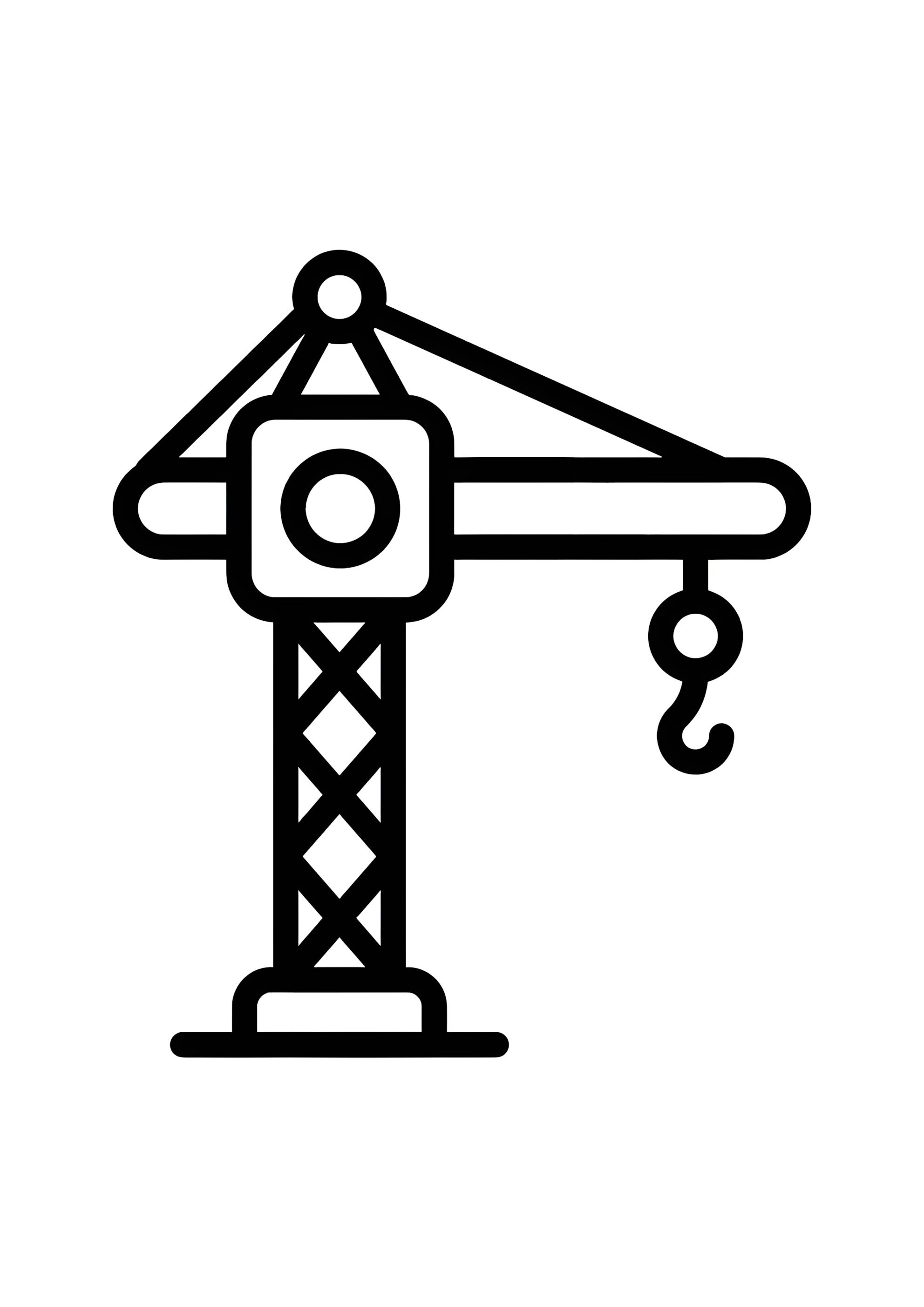 Раскраска Подъемный кран иконка
