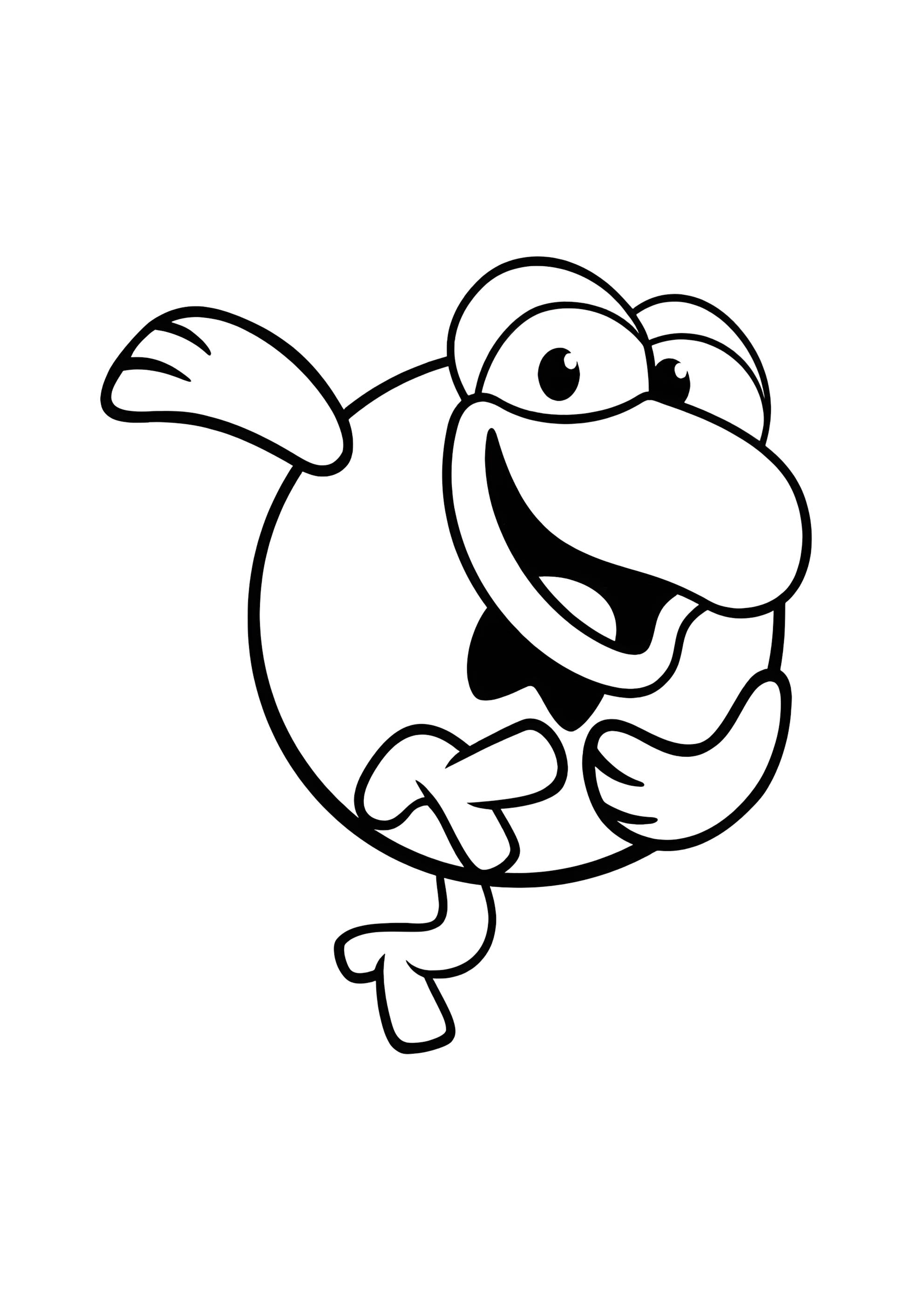 Раскраска Счастливый Кар-Карыч