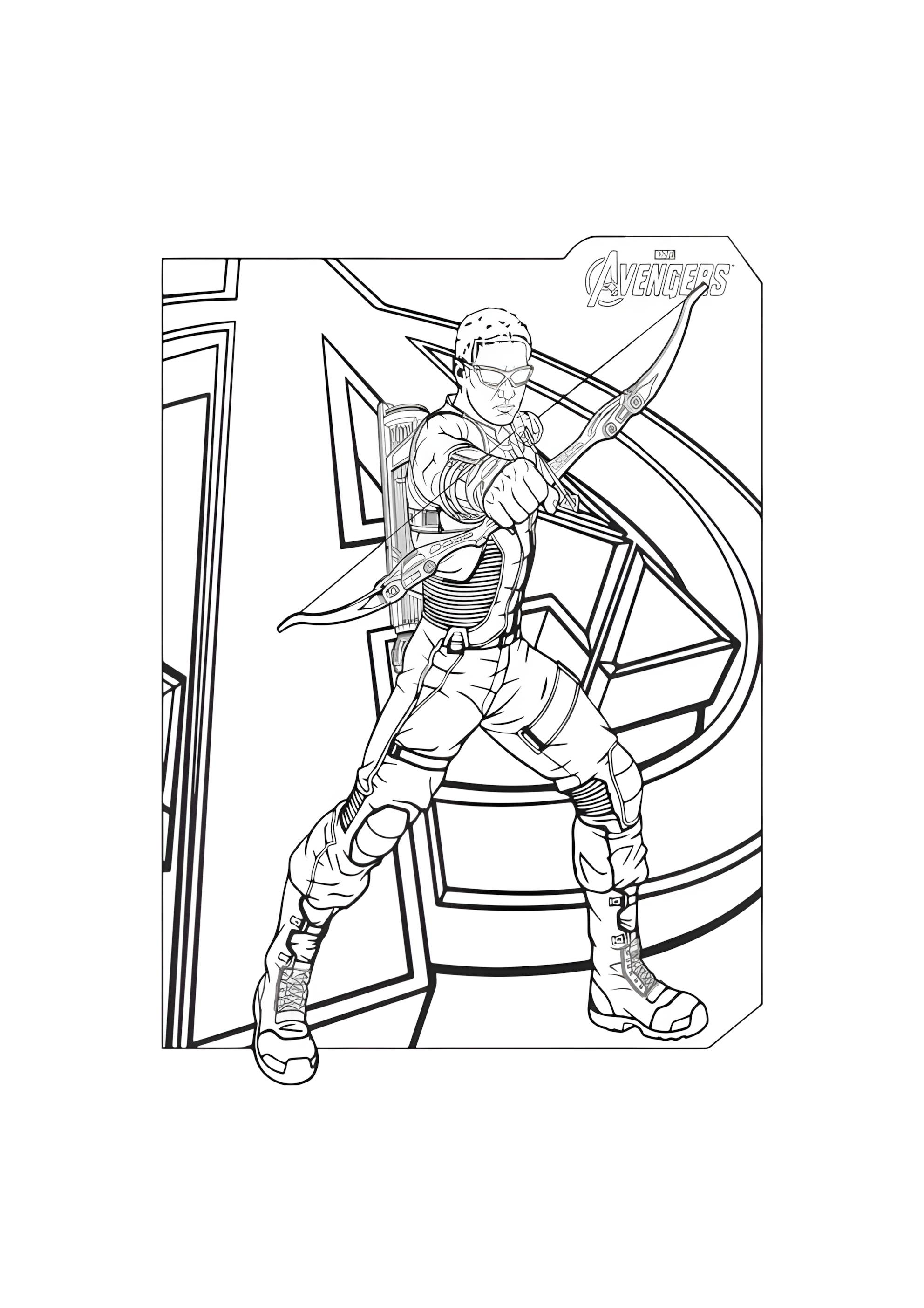 Раскраска Соколиный глаз