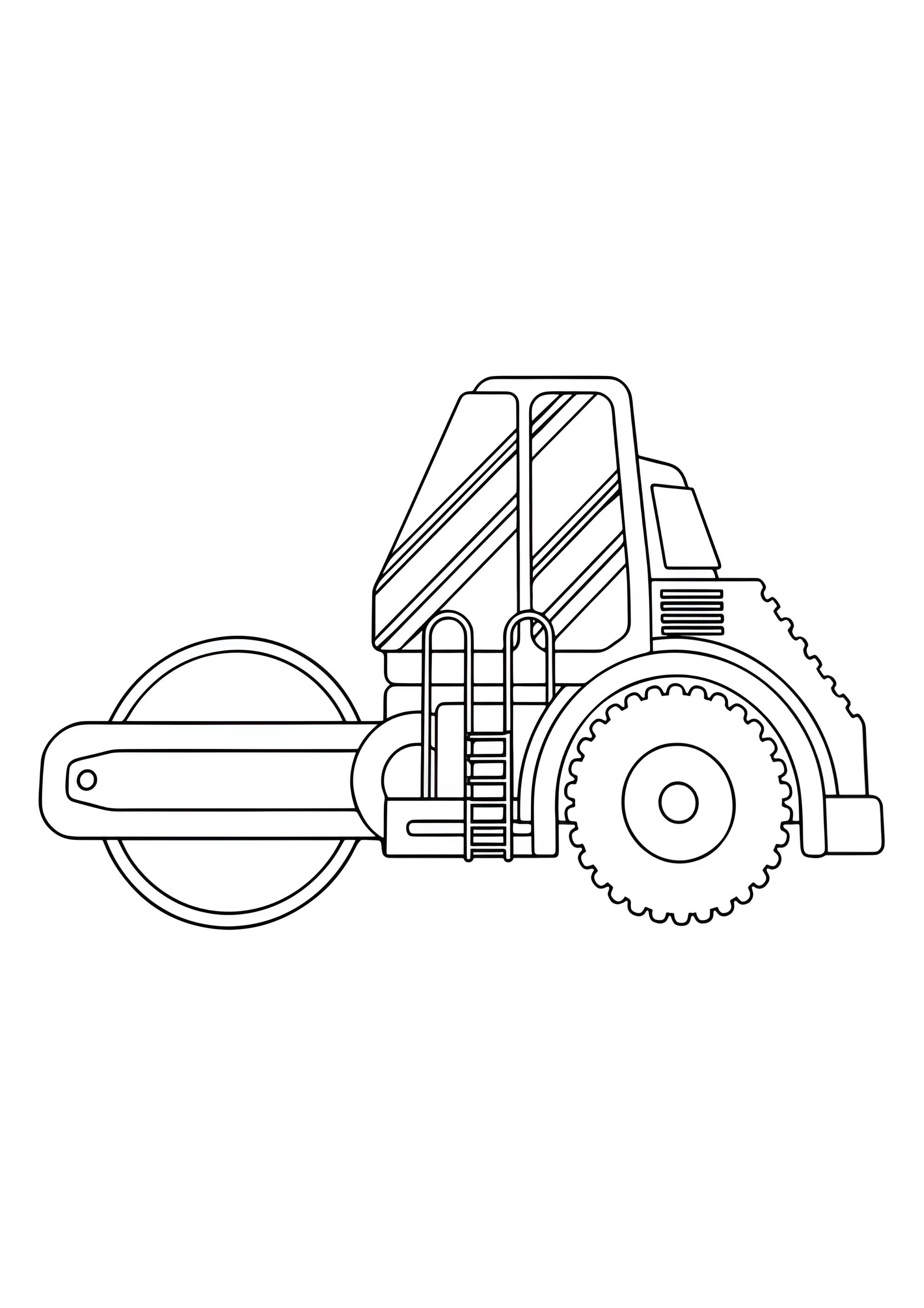 Раскраска Тяжёлый каток