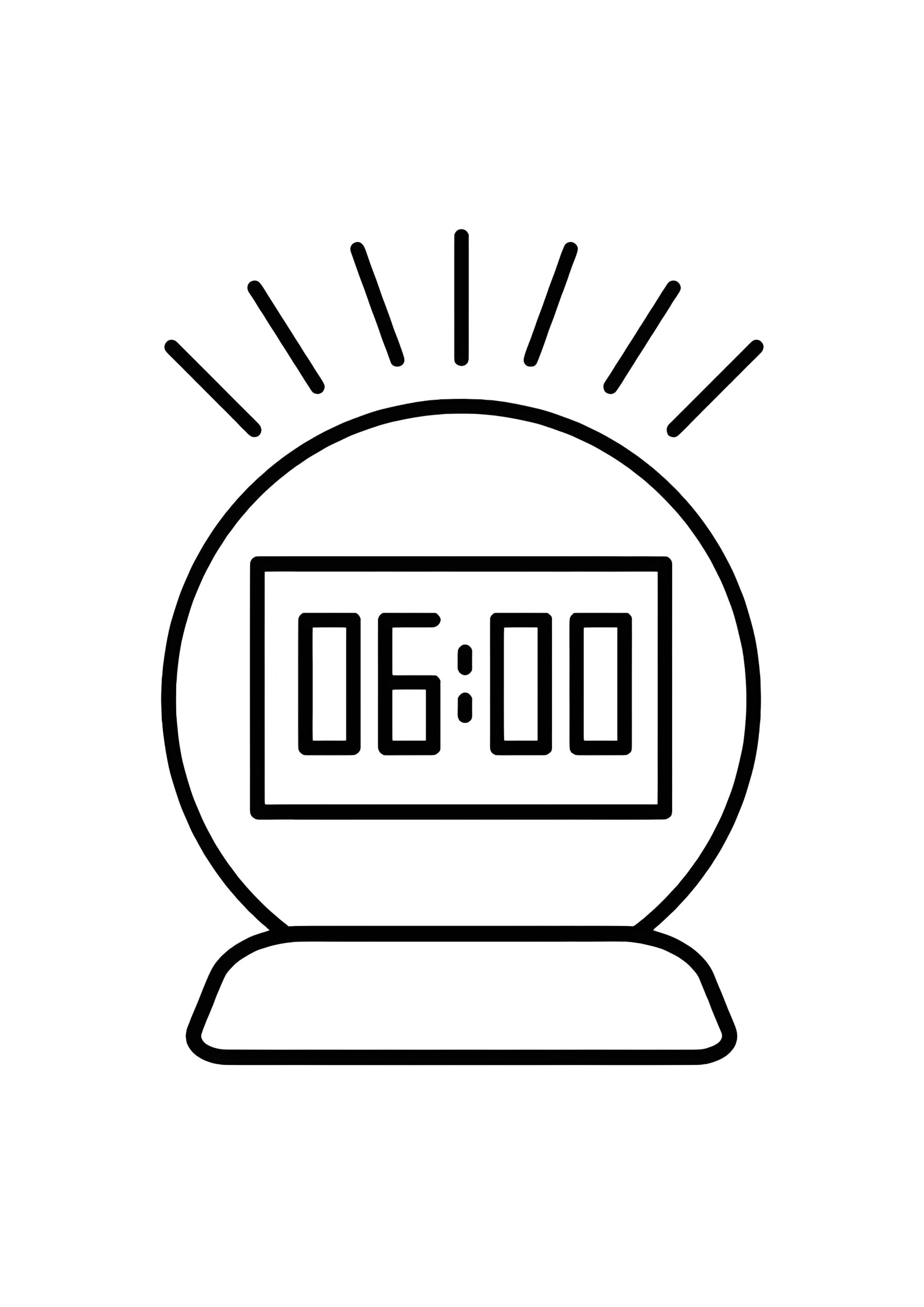 Раскраска Утро пора вставать