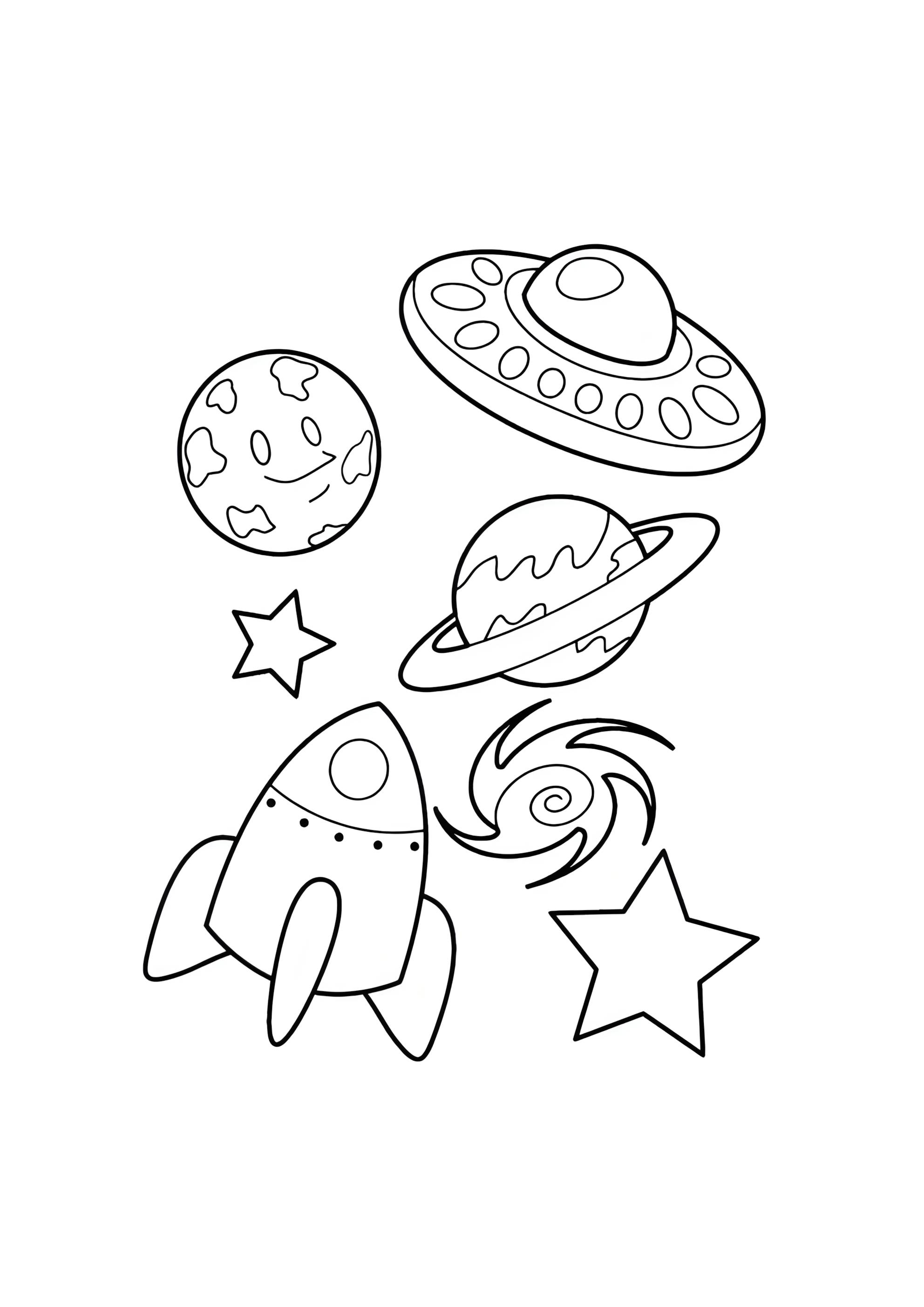 Раскраска В космосе