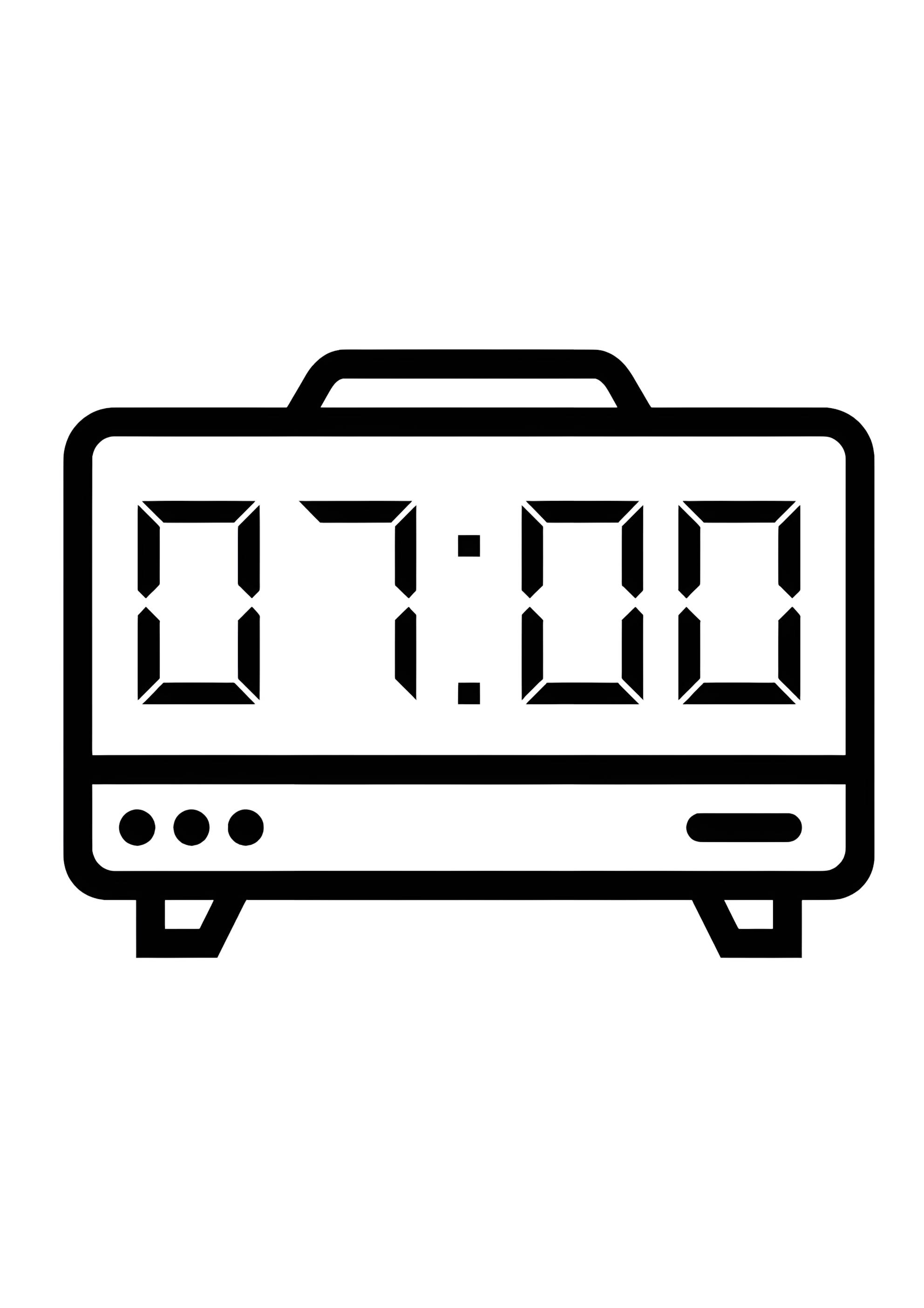 Раскраска Время утро