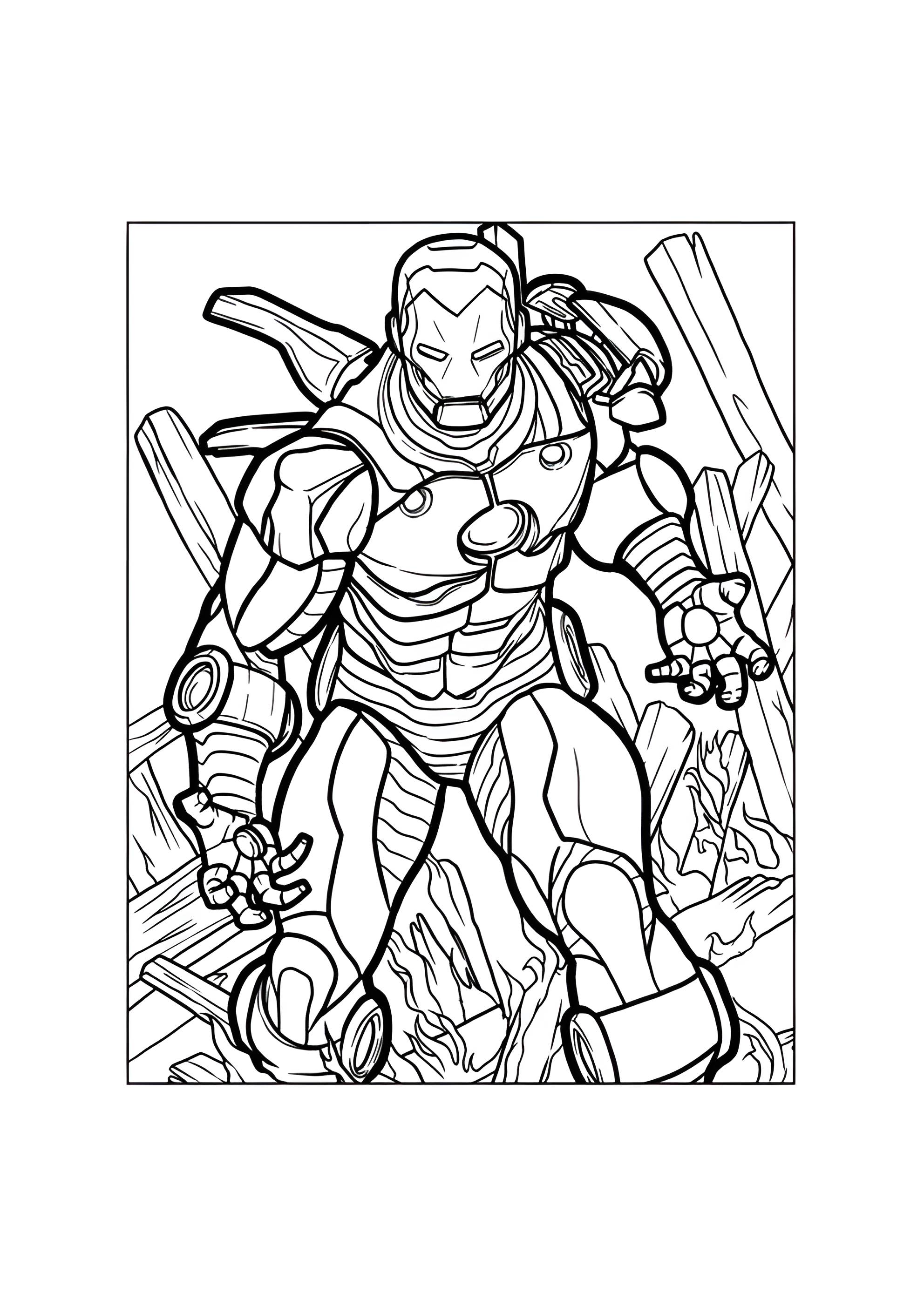 Раскраска Железный Человек
