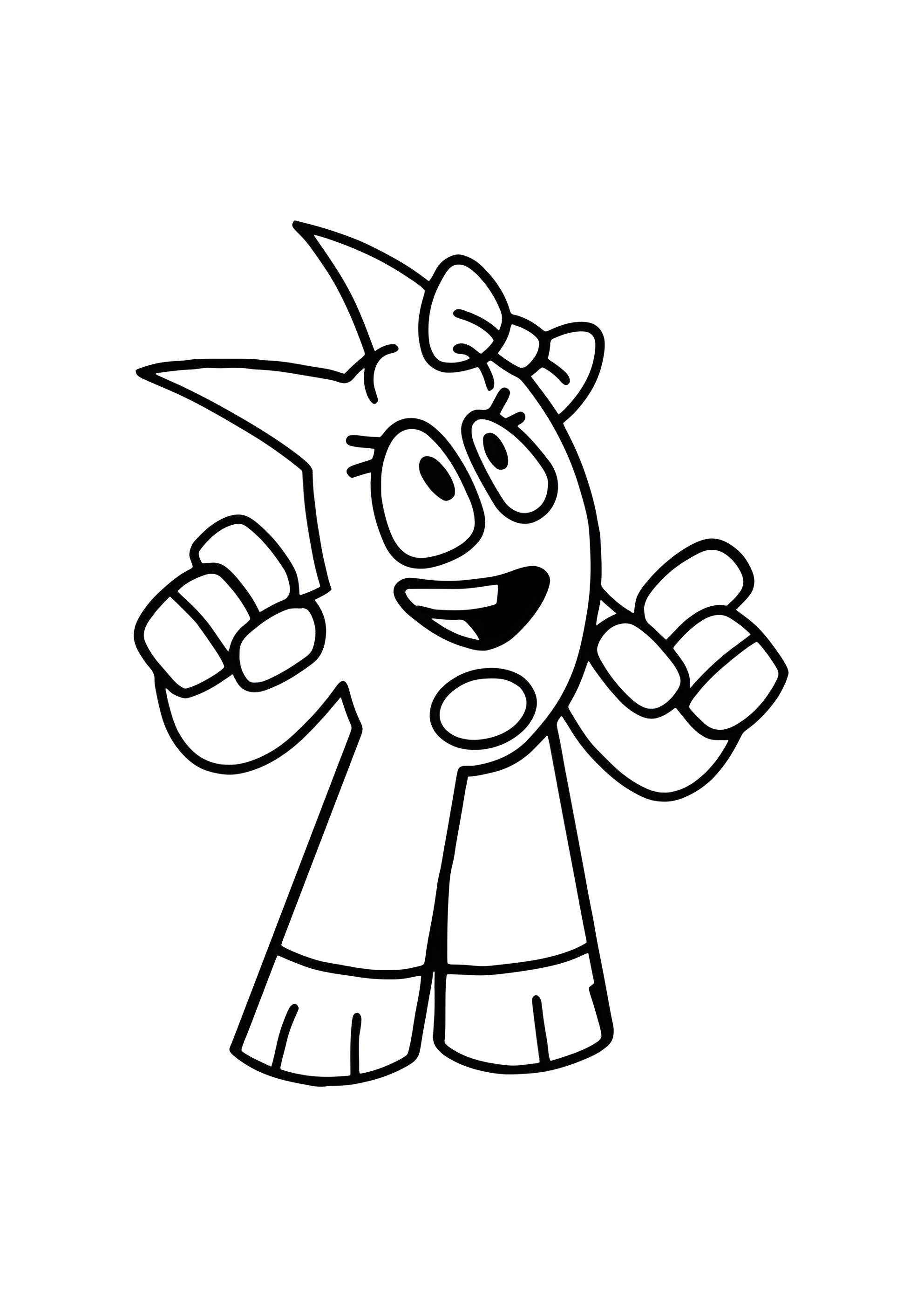 Раскраска Банбалина анимэшка