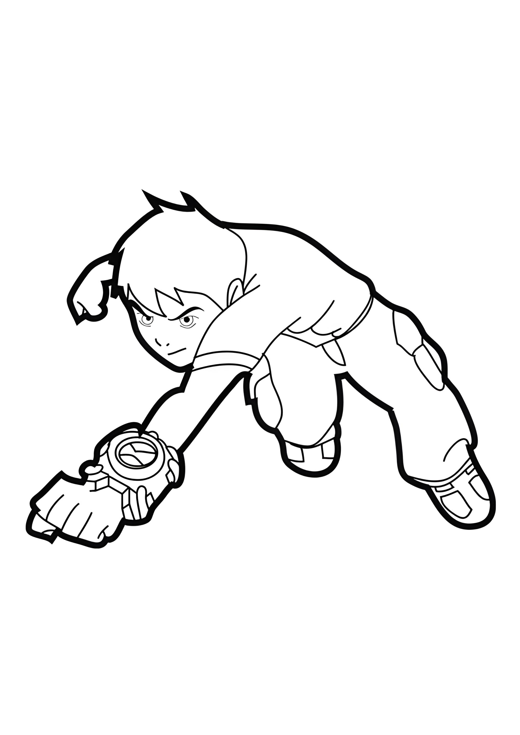 Раскраска Бен 10 (Бенджамин Кирби Теннисон)