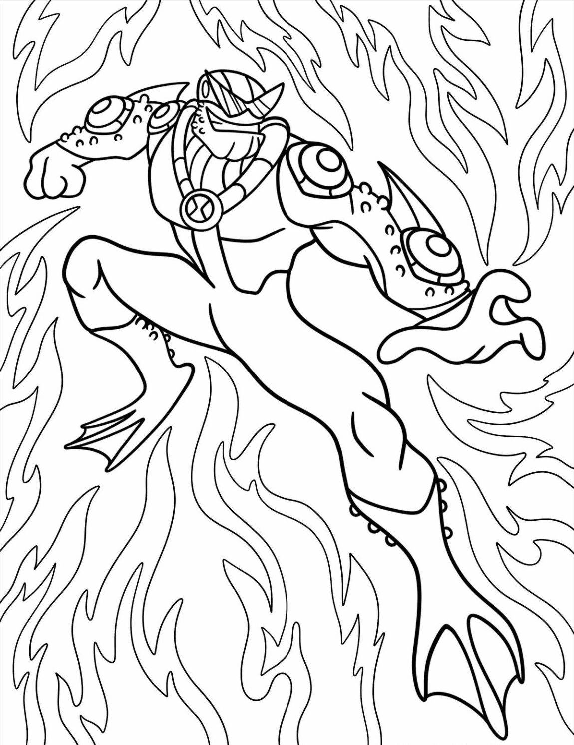 Раскраска Буллфрэг ухмыляется в бою