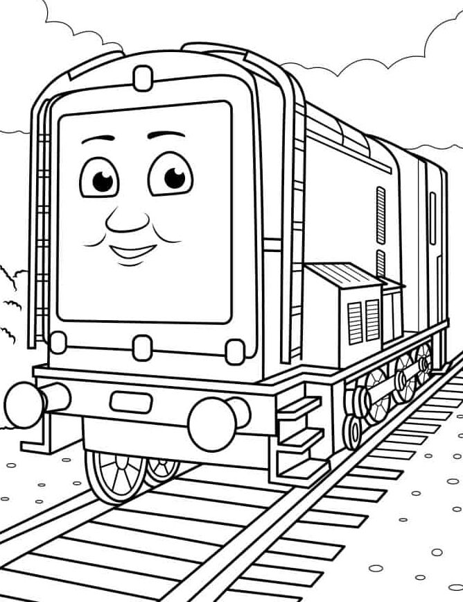 Раскраска Дизель