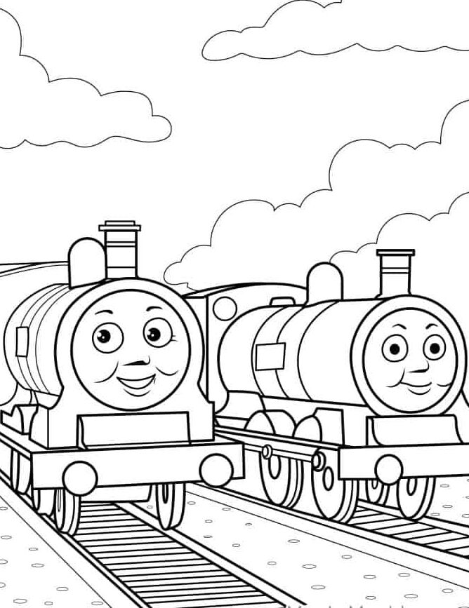 Раскраска Дональд и Дуглас