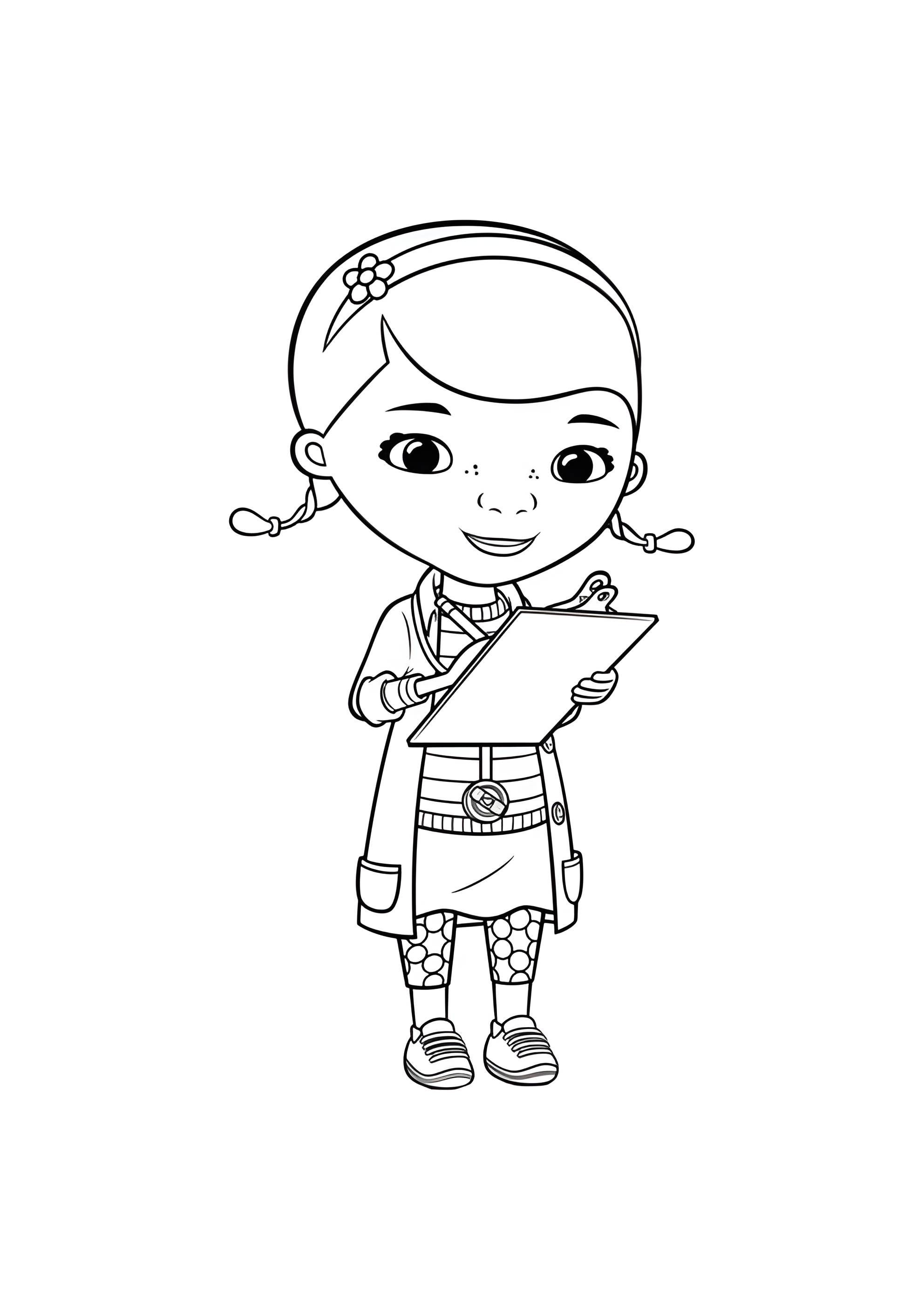 Раскраска Дотти Плюшева