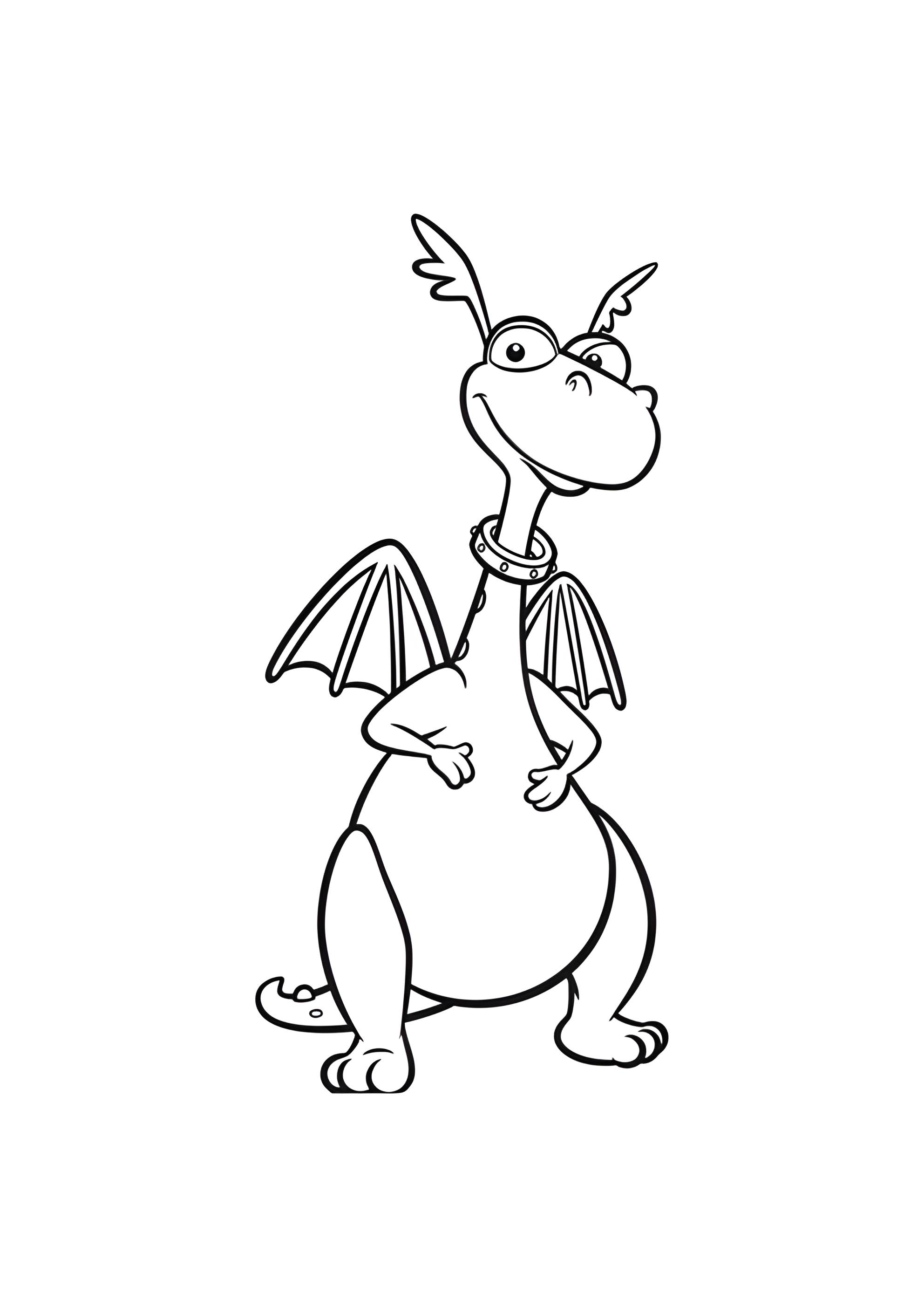 Раскраска Дракон Стаффи