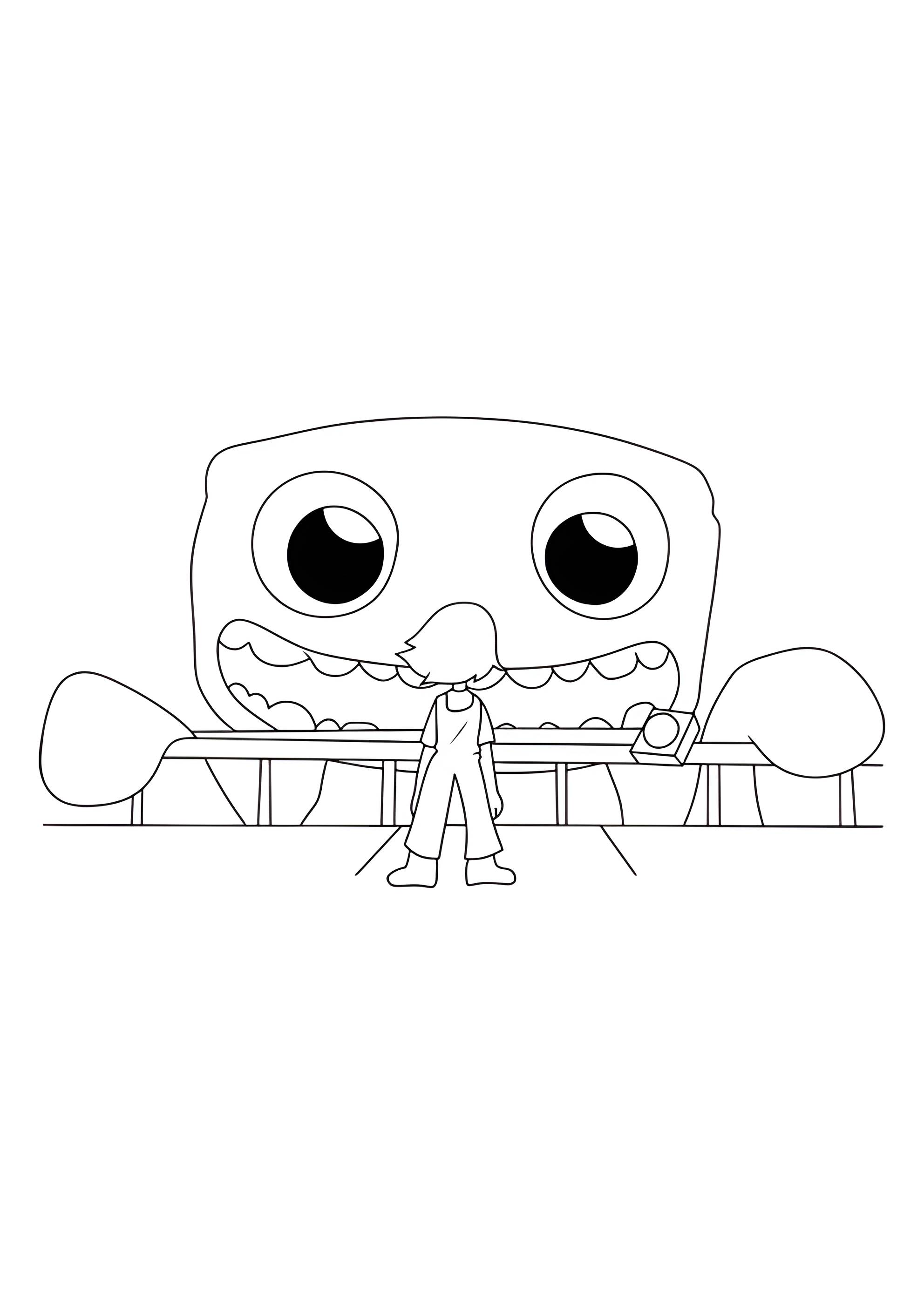 Раскраска Джамбо Джош и игрок