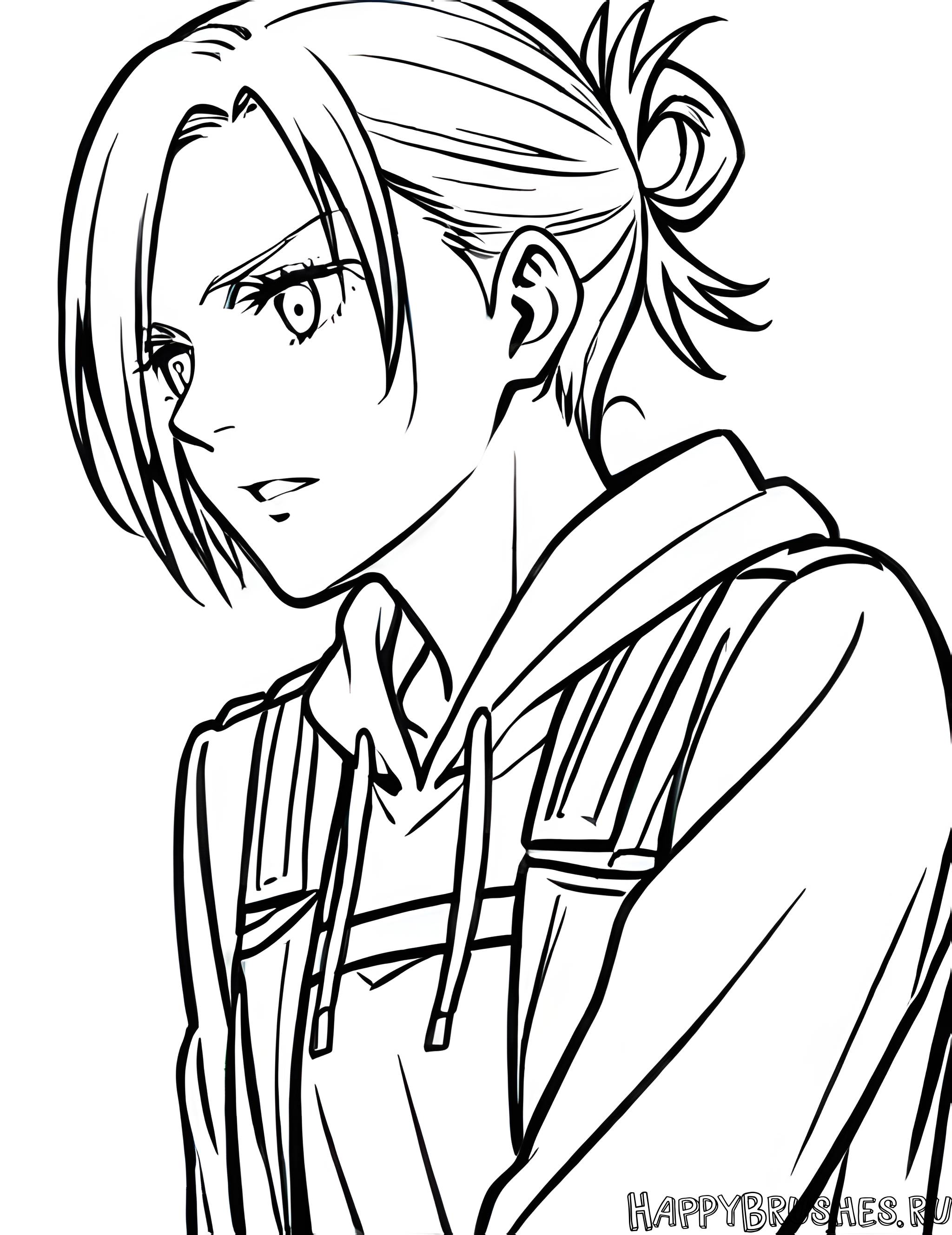 Раскраска Энни Леонхарт 4