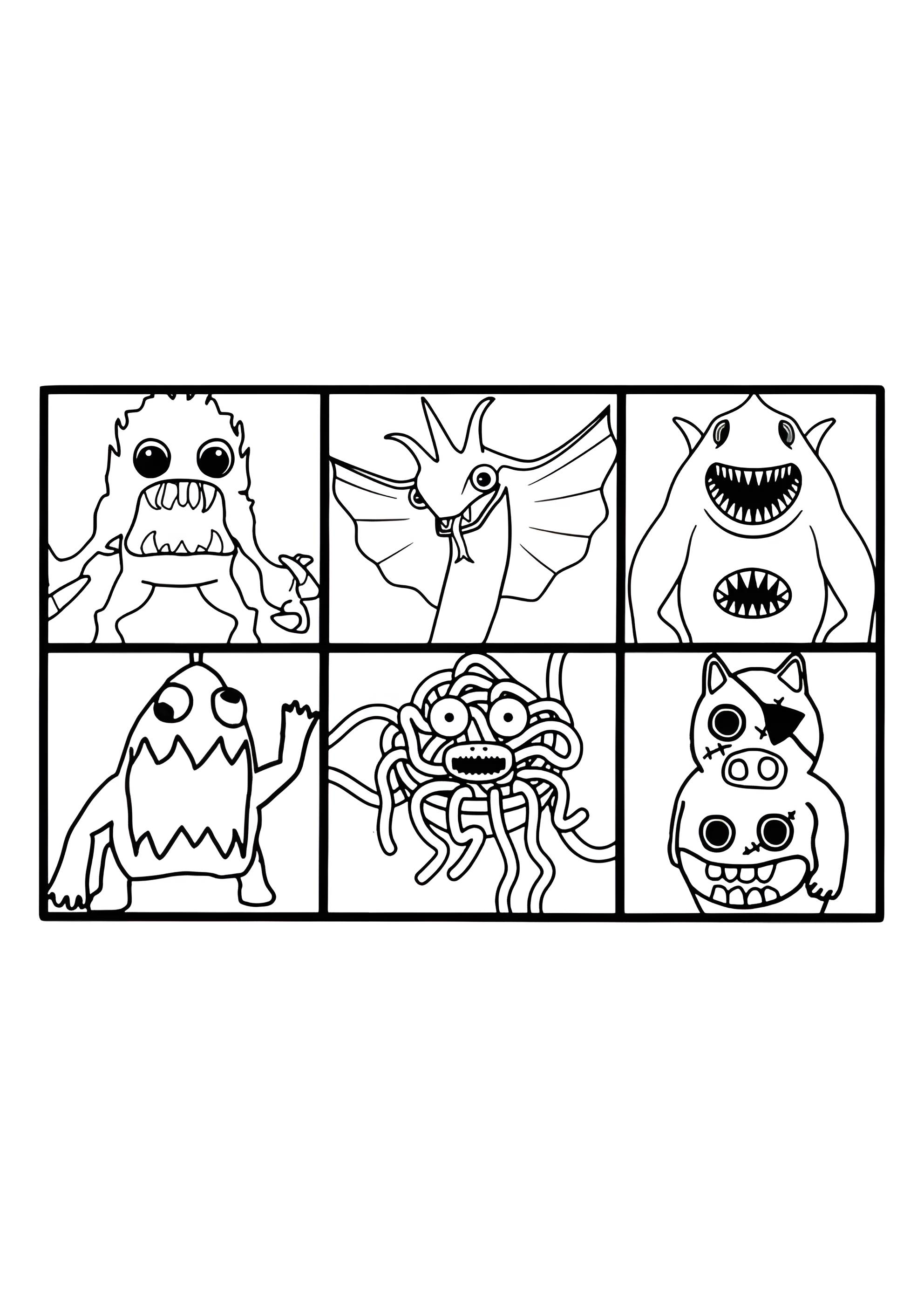 Раскраска Герои Банбна 3 в рамке