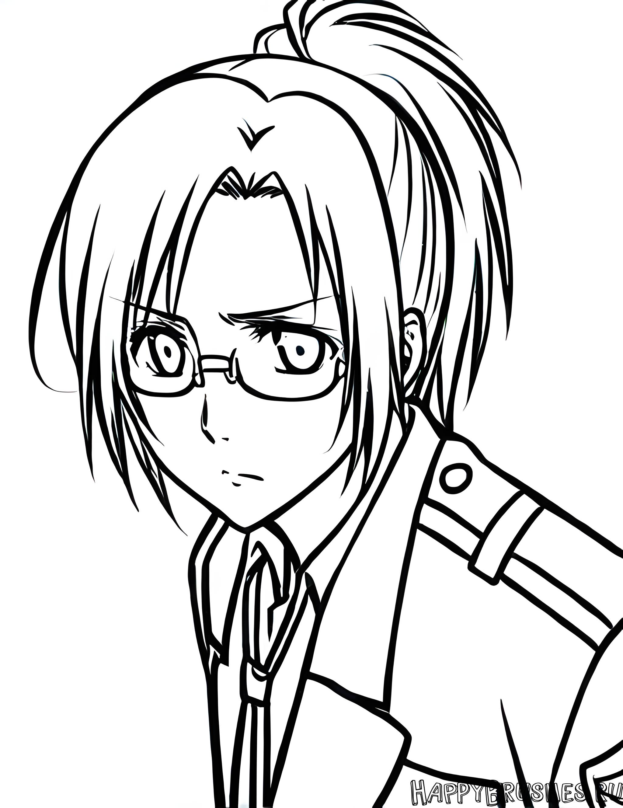 Раскраска Ханджи Зоэ 10