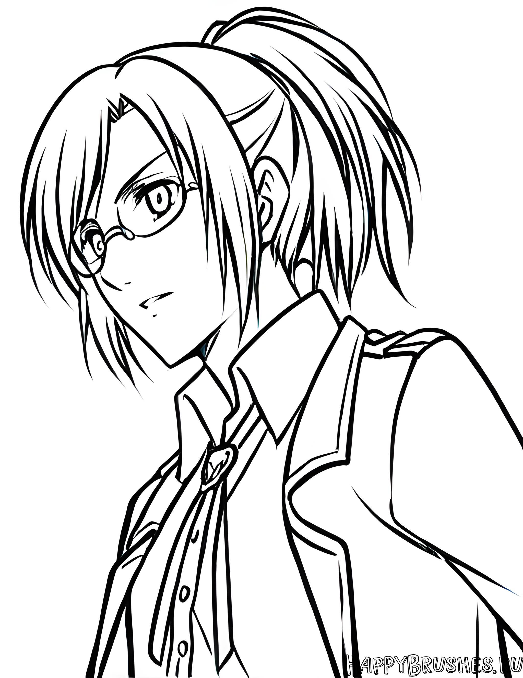 Раскраска Ханджи Зоэ 11