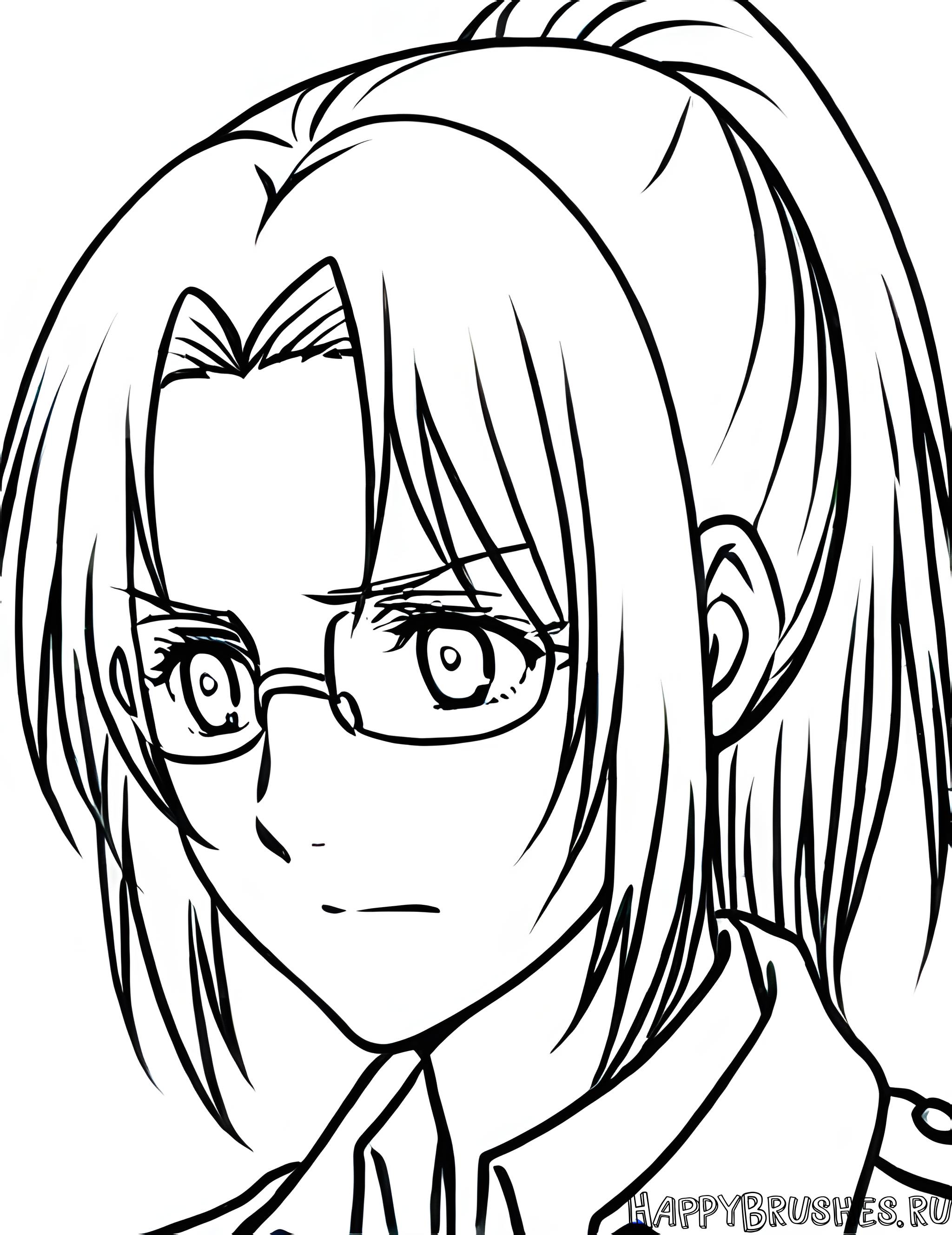 Раскраска Ханджи Зоэ 13