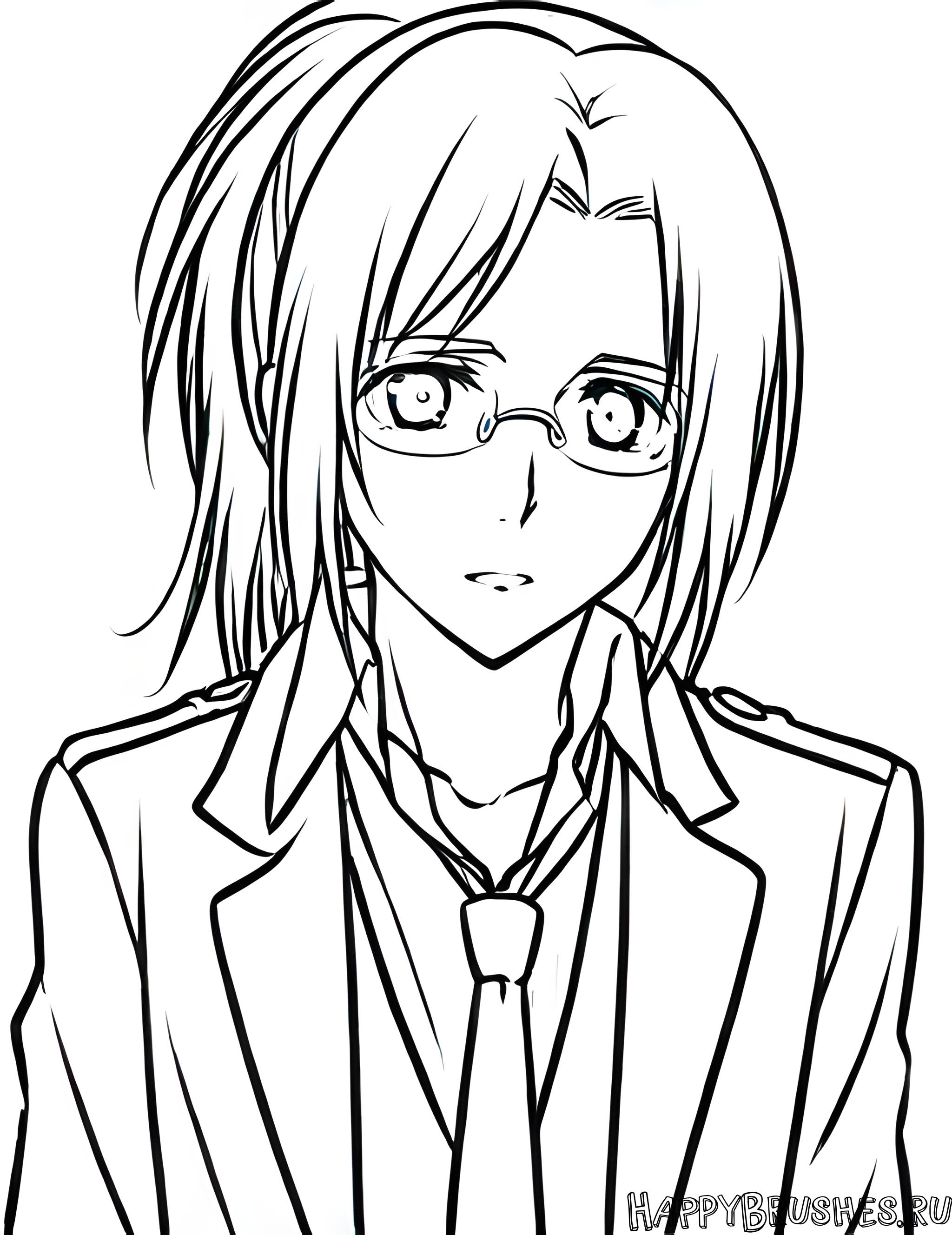 Раскраска Ханджи Зоэ 5