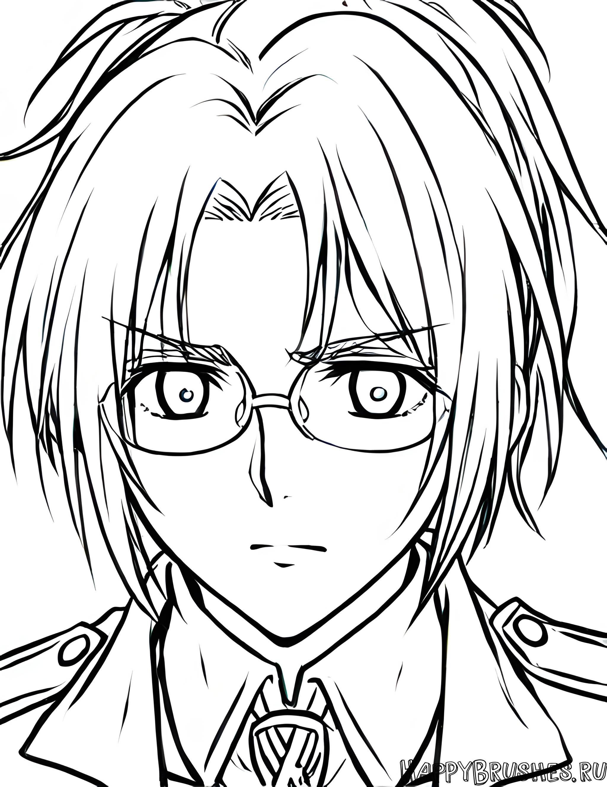 Раскраска Ханджи Зоэ 6