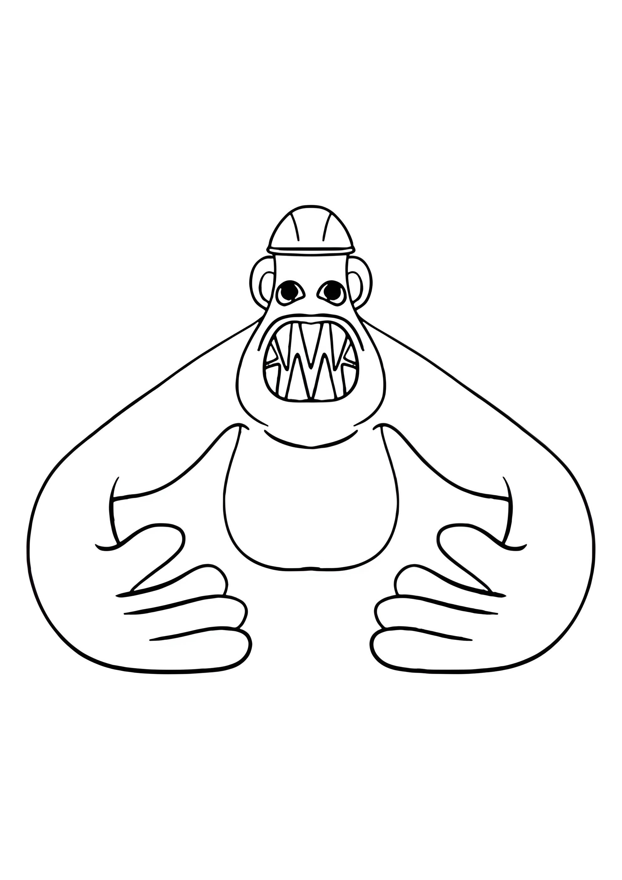 Раскраска Ханки Джейк из сада Банбан