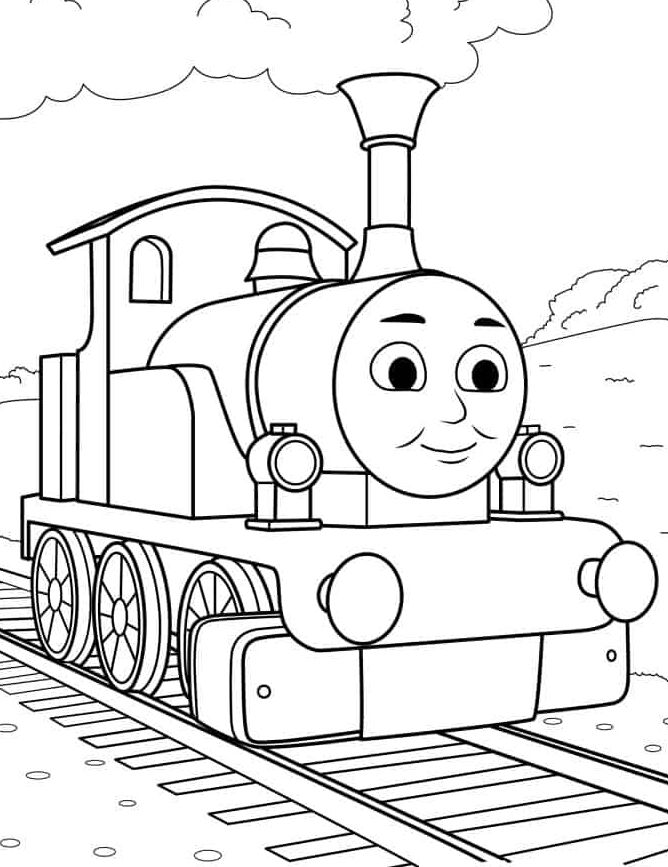 Раскраска Леди Томас