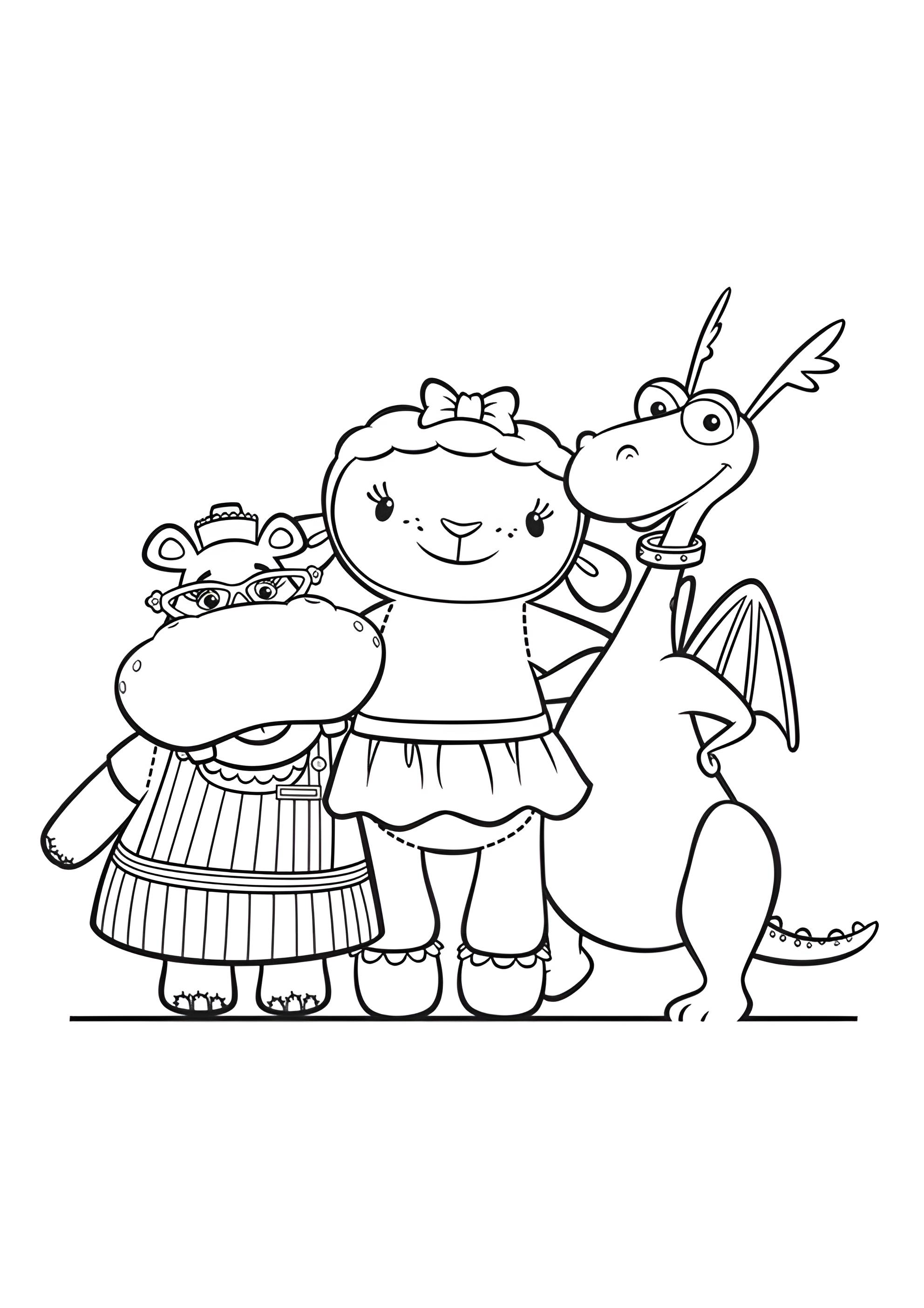 Раскраска Лэмми, Стаффи и Хэлли