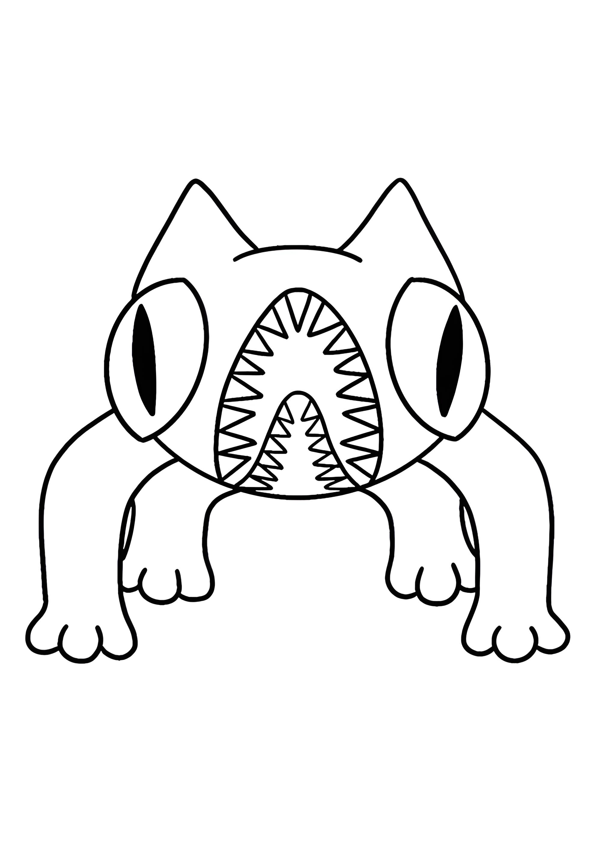 Раскраска Лэзкэт (Lazcat) из сада Банбан