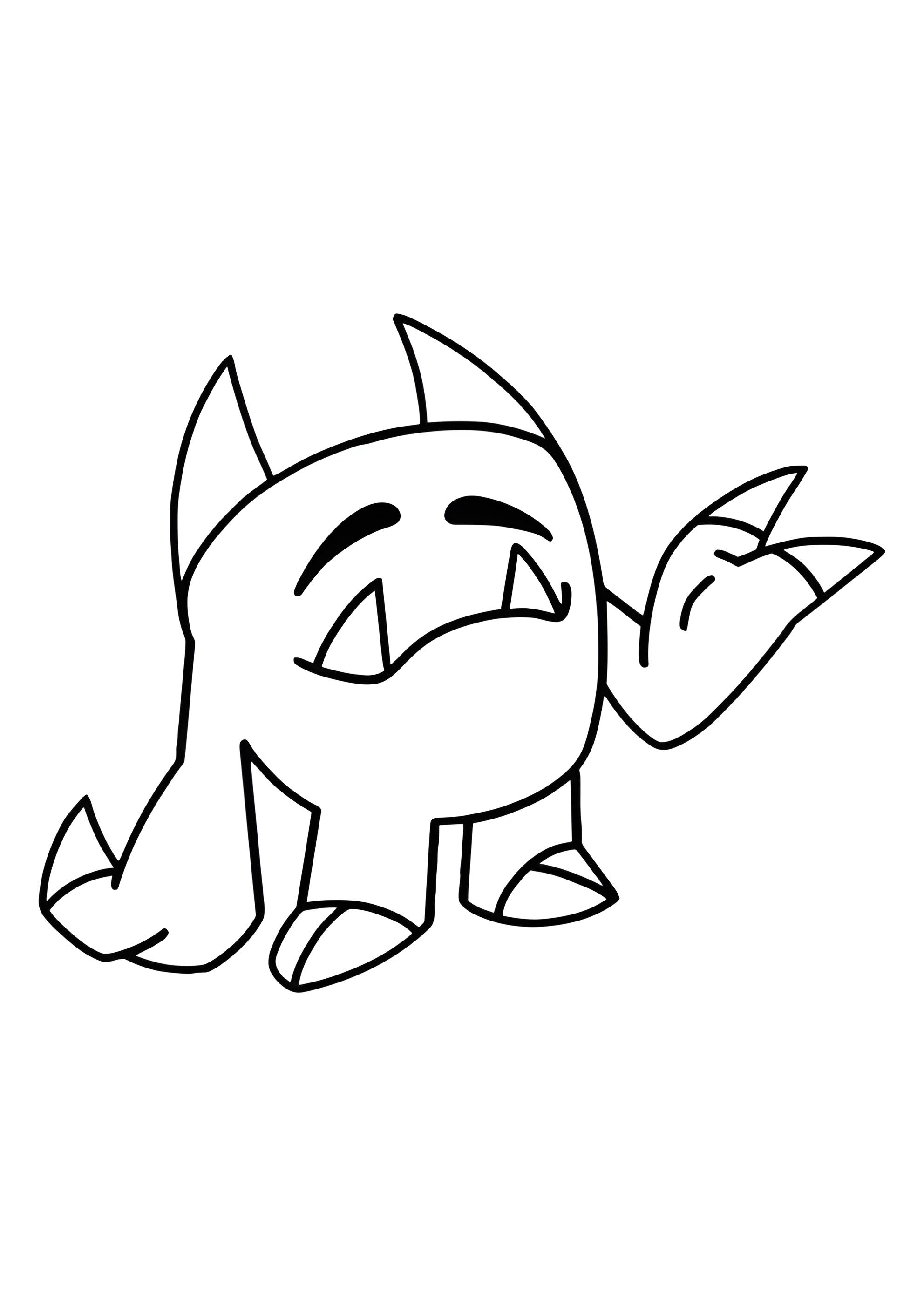 Раскраска Милый Капитан Фиддлс