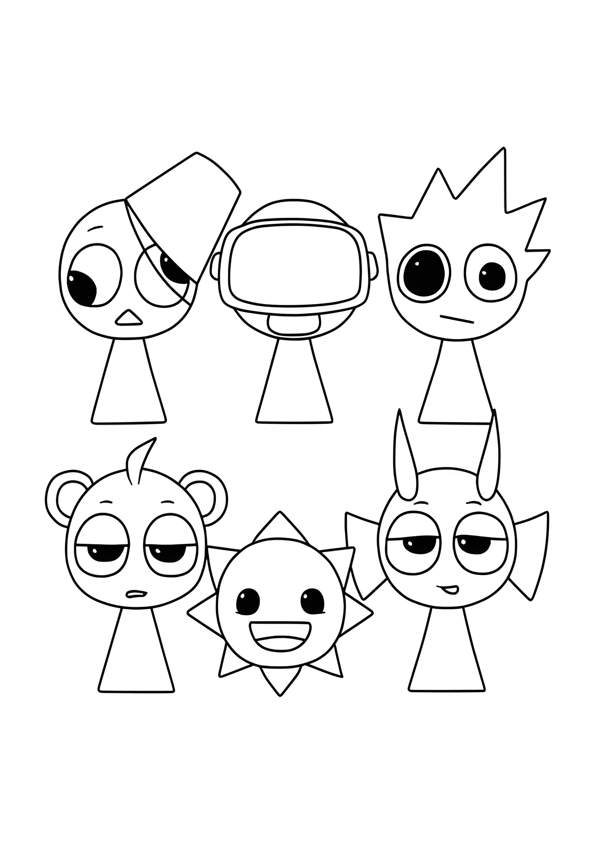 Раскраска Мистер Солнце с друзьями