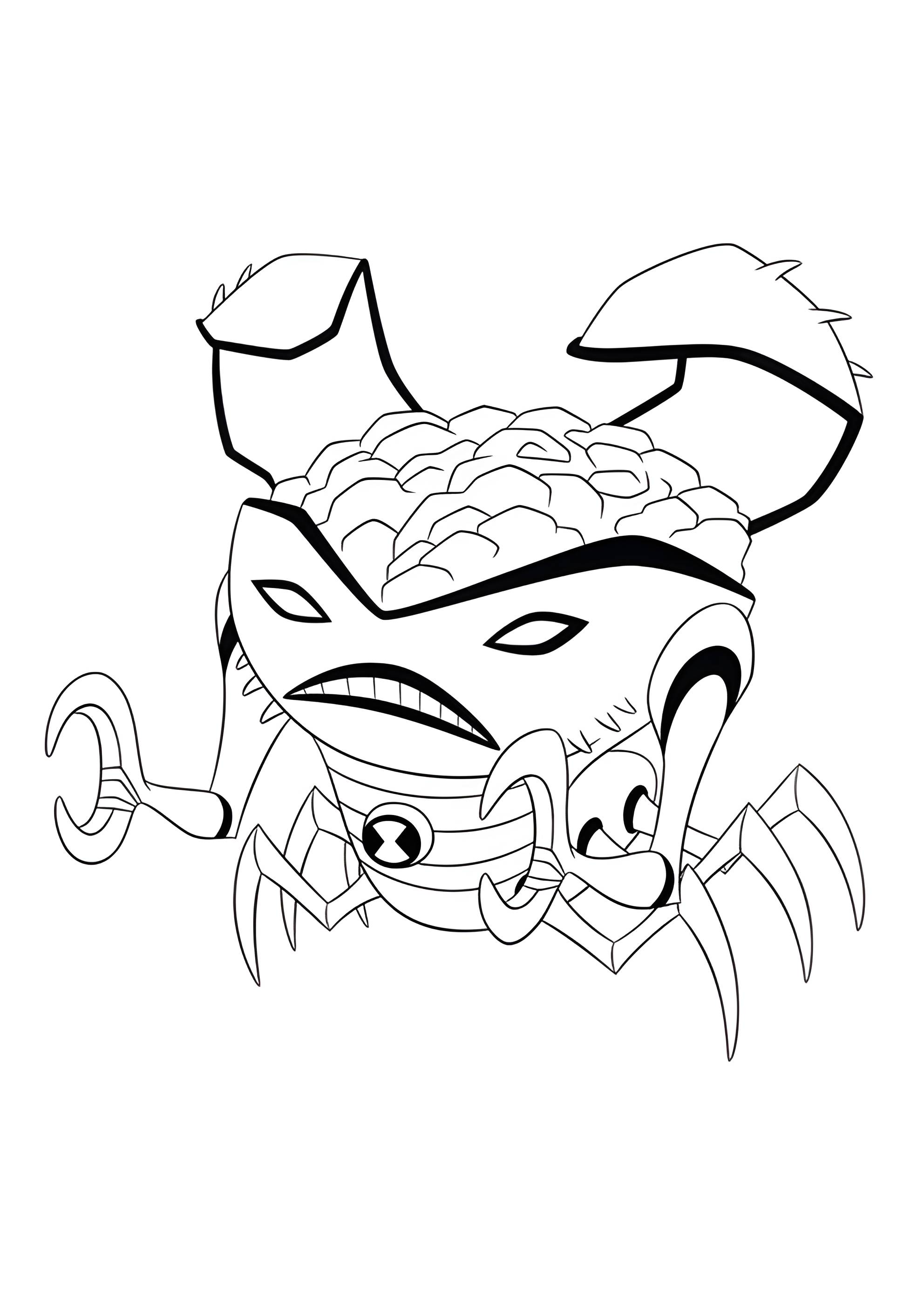 Раскраска Мудрый краб