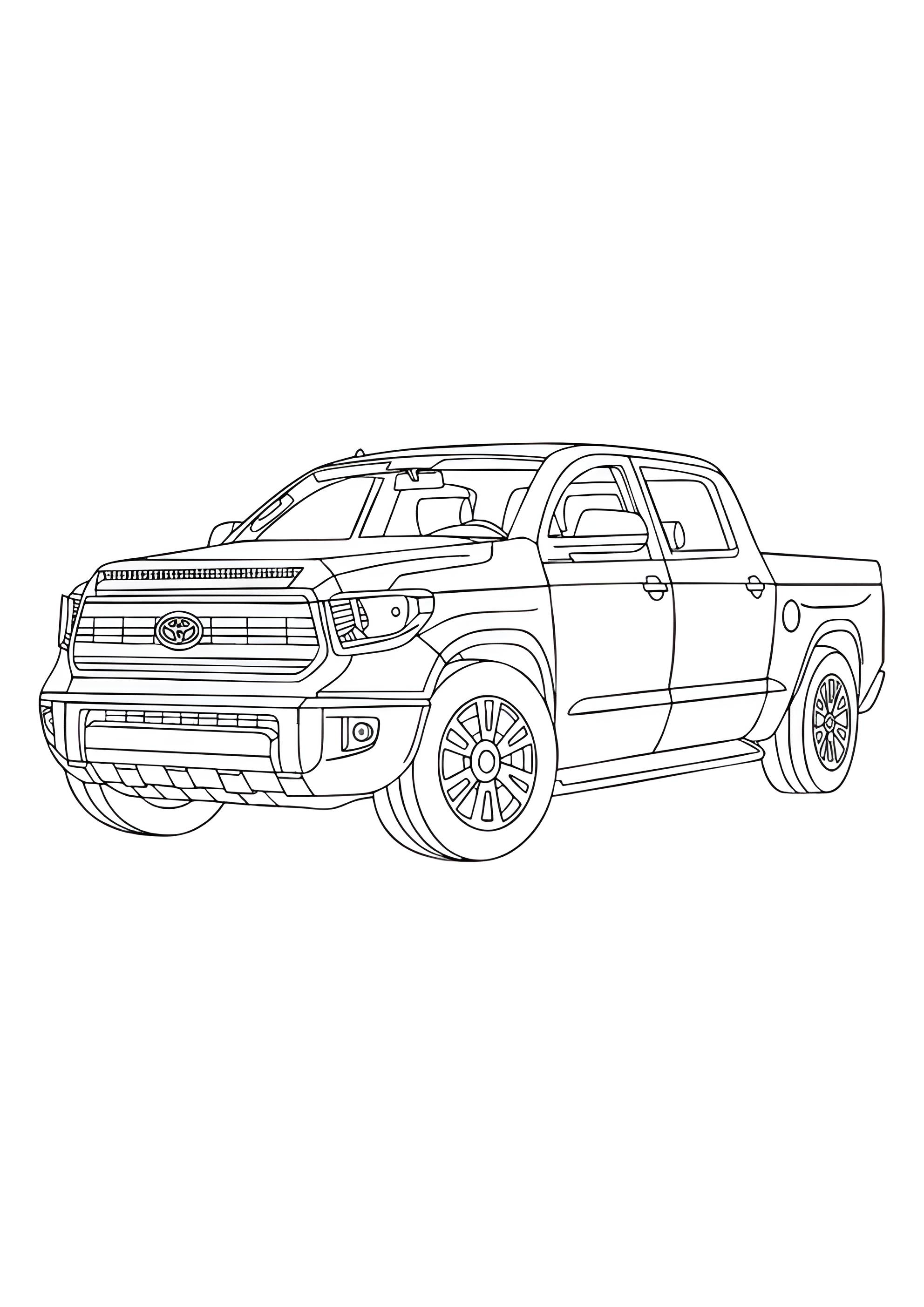 Раскраска Пикап Тойота Тундра