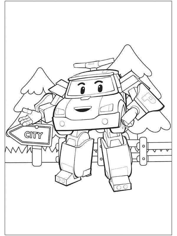 Раскраска Поли приглашает вас в гости