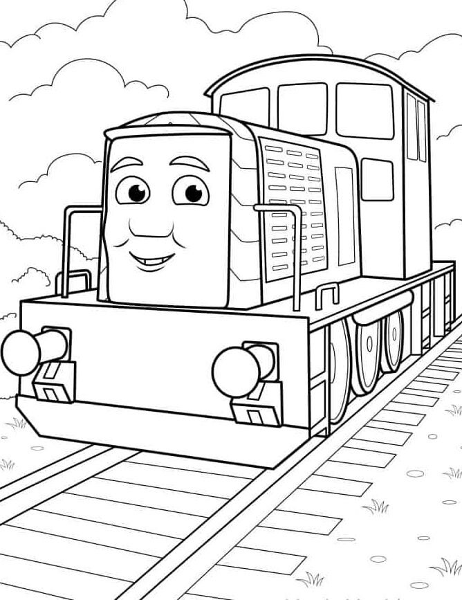 Раскраска Сорти из мультфильма «Томас и его друзья»