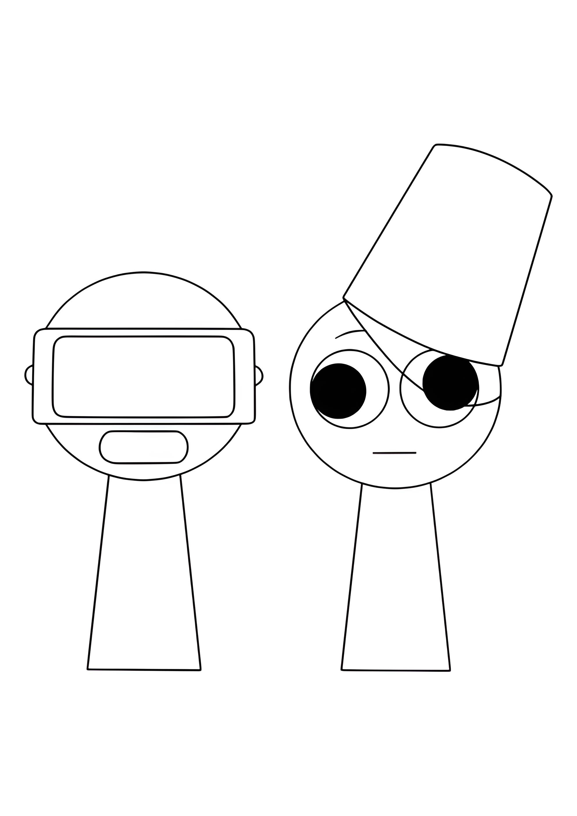 Раскраска Спрунки Гарнольд и Бруд