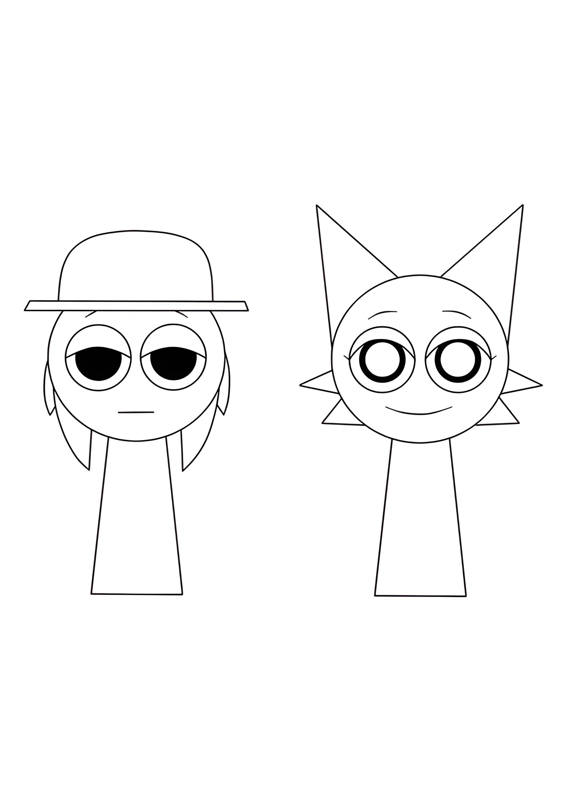 Раскраска Спрунки Таннер и Венда