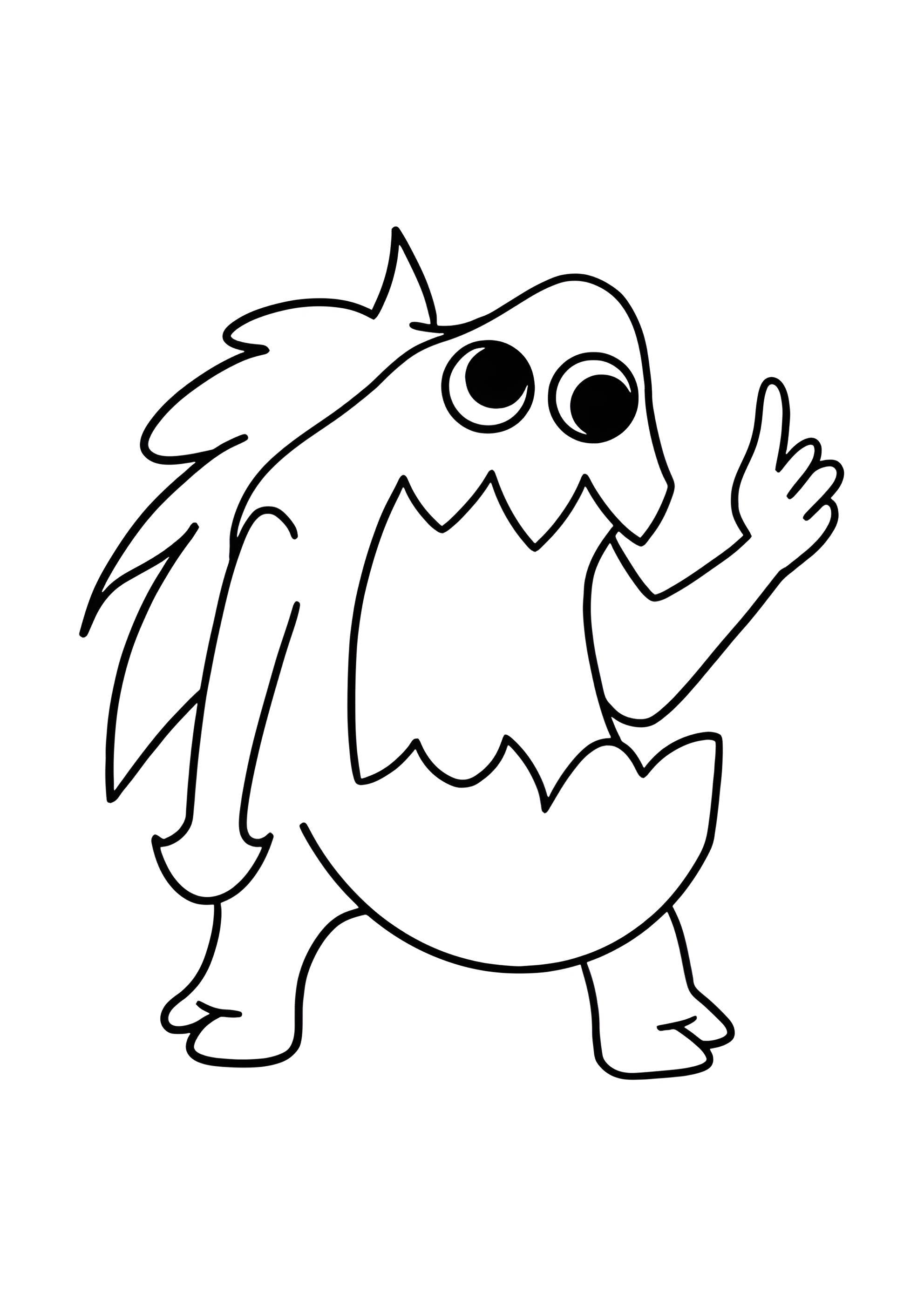 Раскраска Стинки Джоэл из сада Банбан