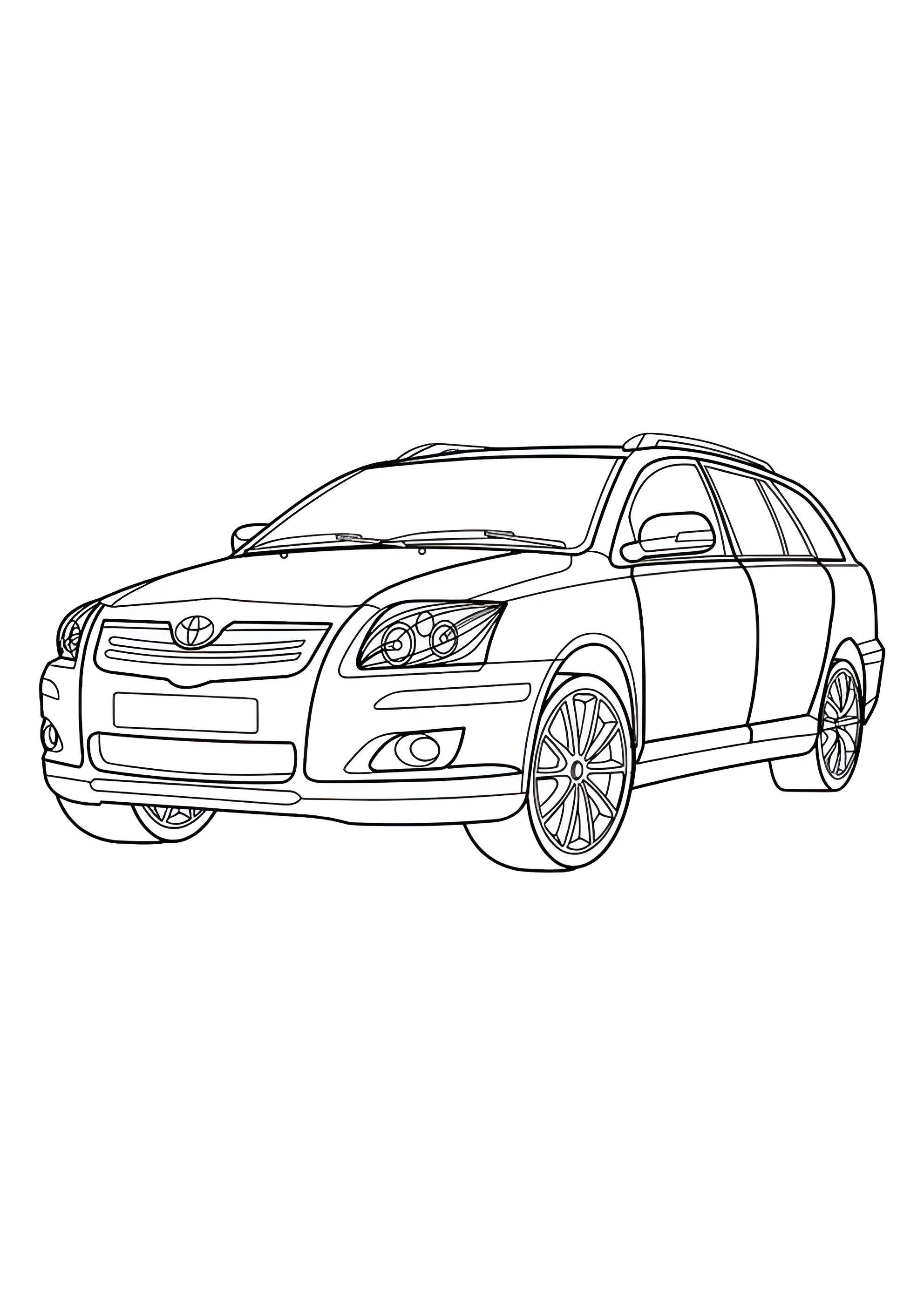 Раскраска Тойота Авенсис
