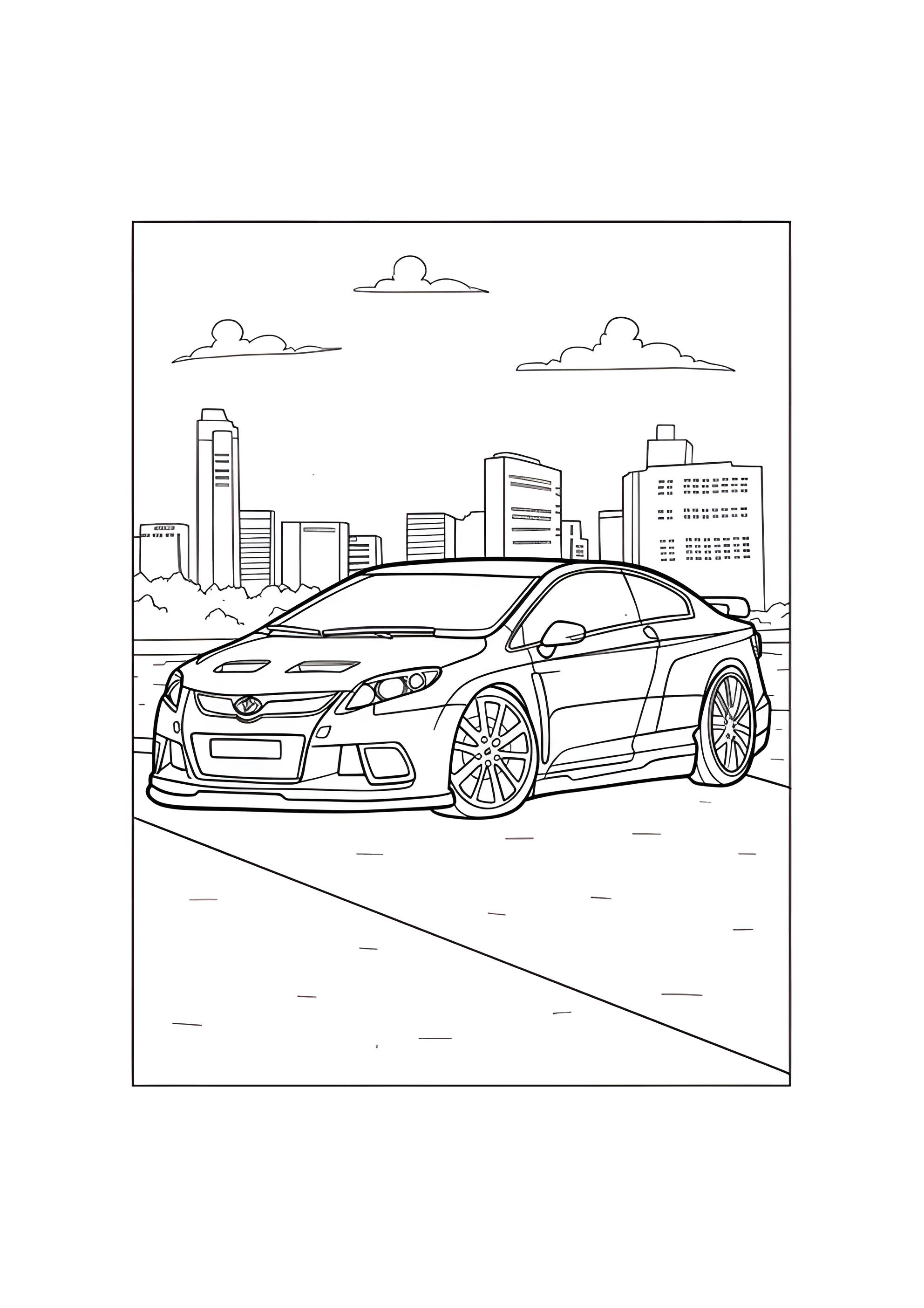 Раскраска Тойота Целика GT