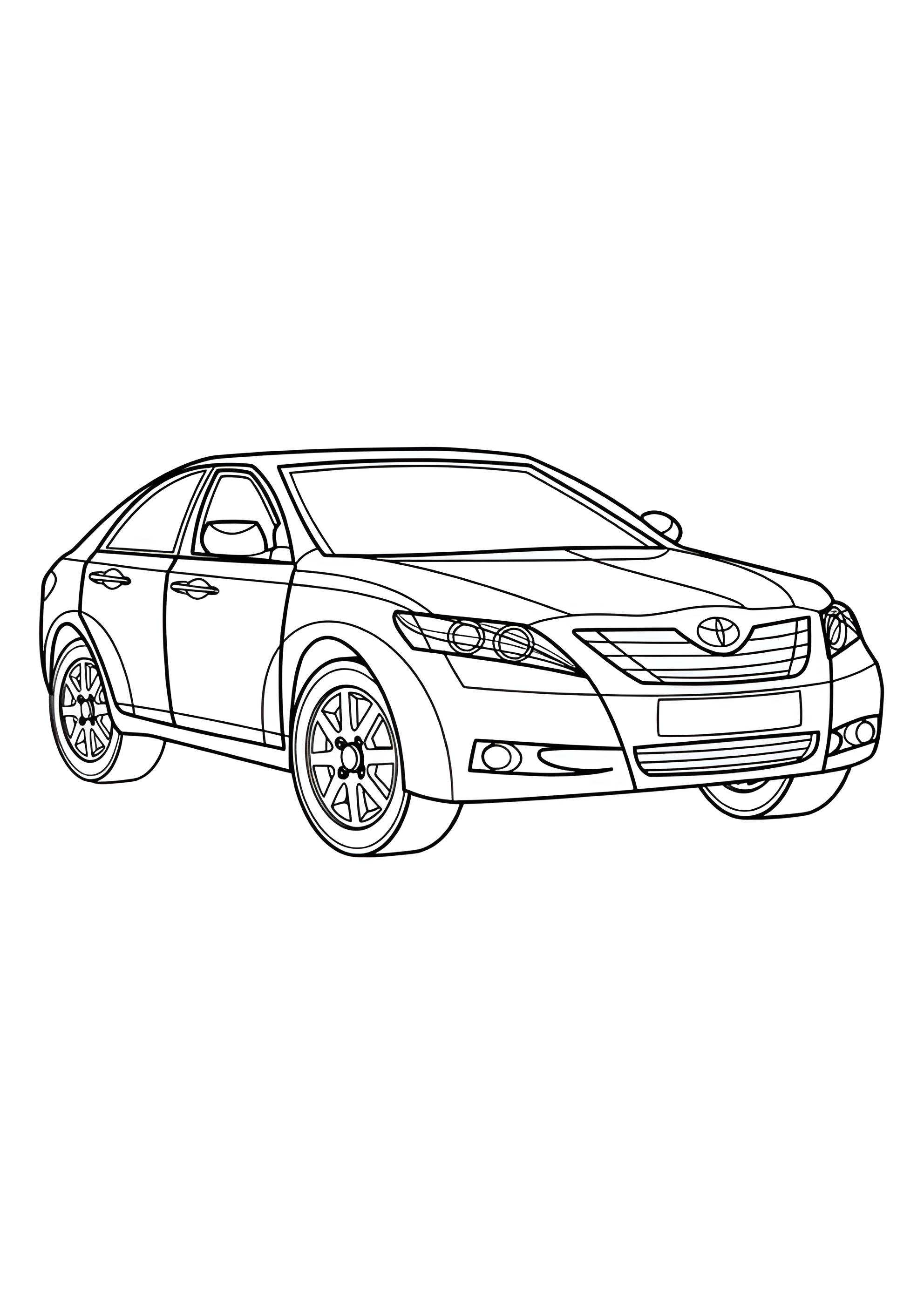 Раскраска Тойота Камри