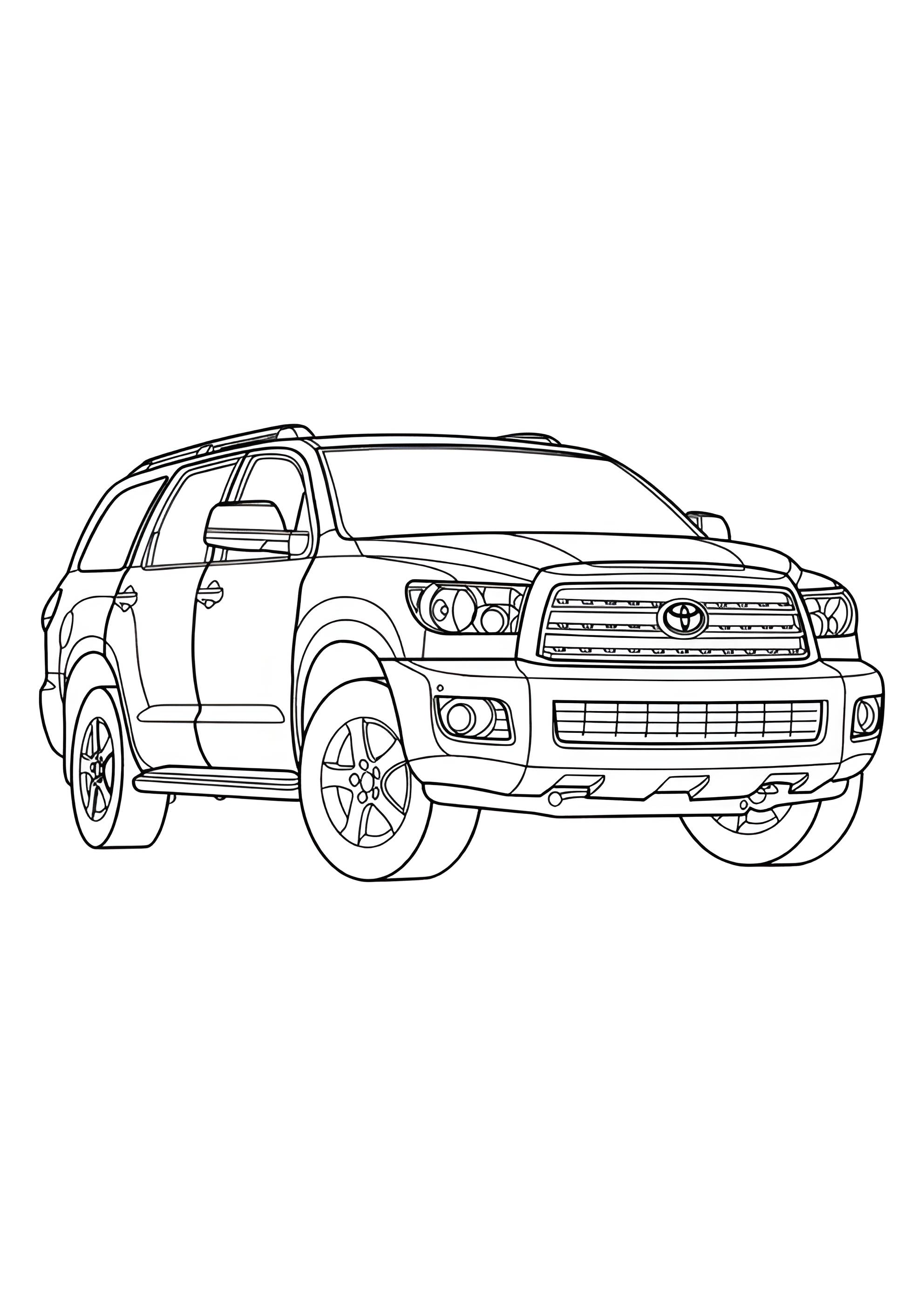 Раскраска Тойота Секвойя