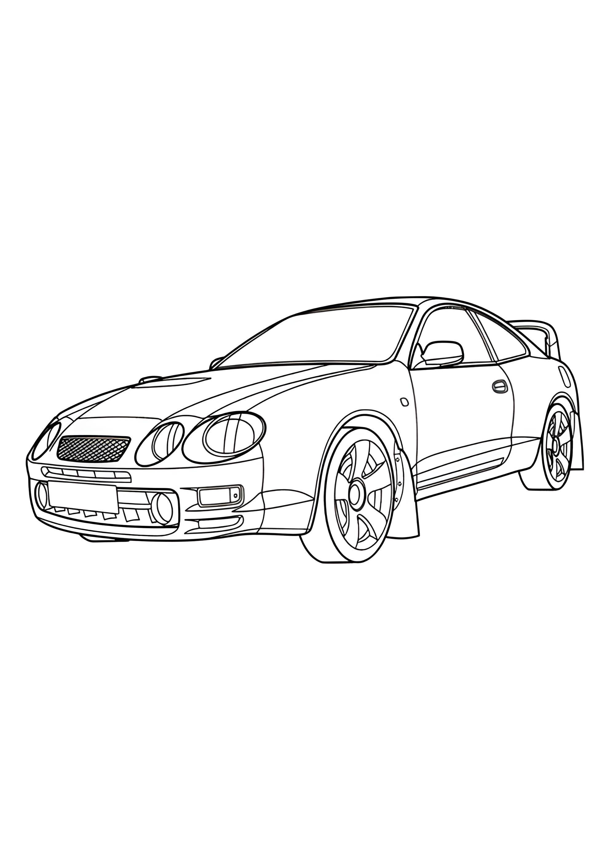 Раскраска Тойота Супра А80