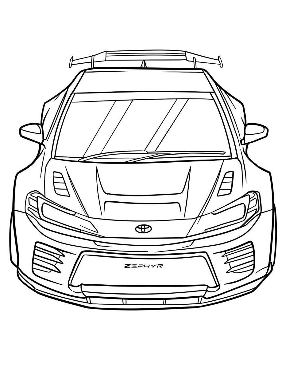 Раскраска Toyota Prius